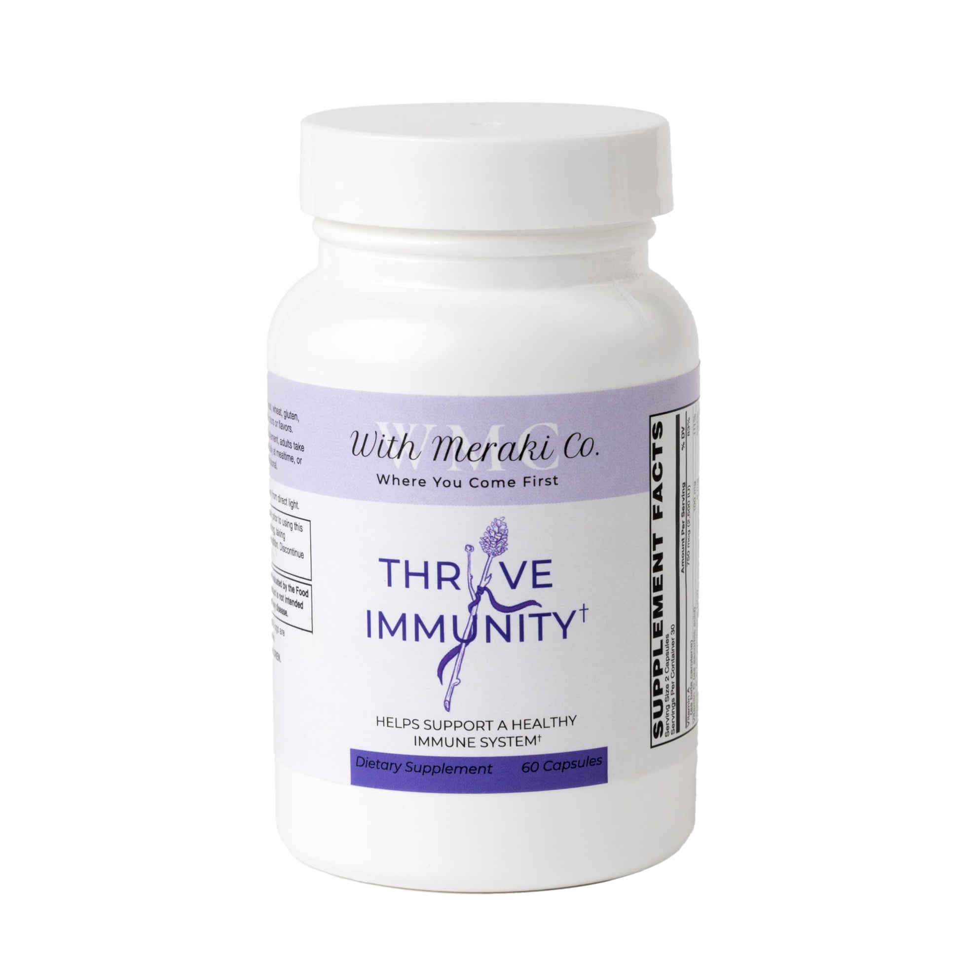 With Meraki Co. Thryve Immunity Women's Immune Support Supplement, 60 Capsules