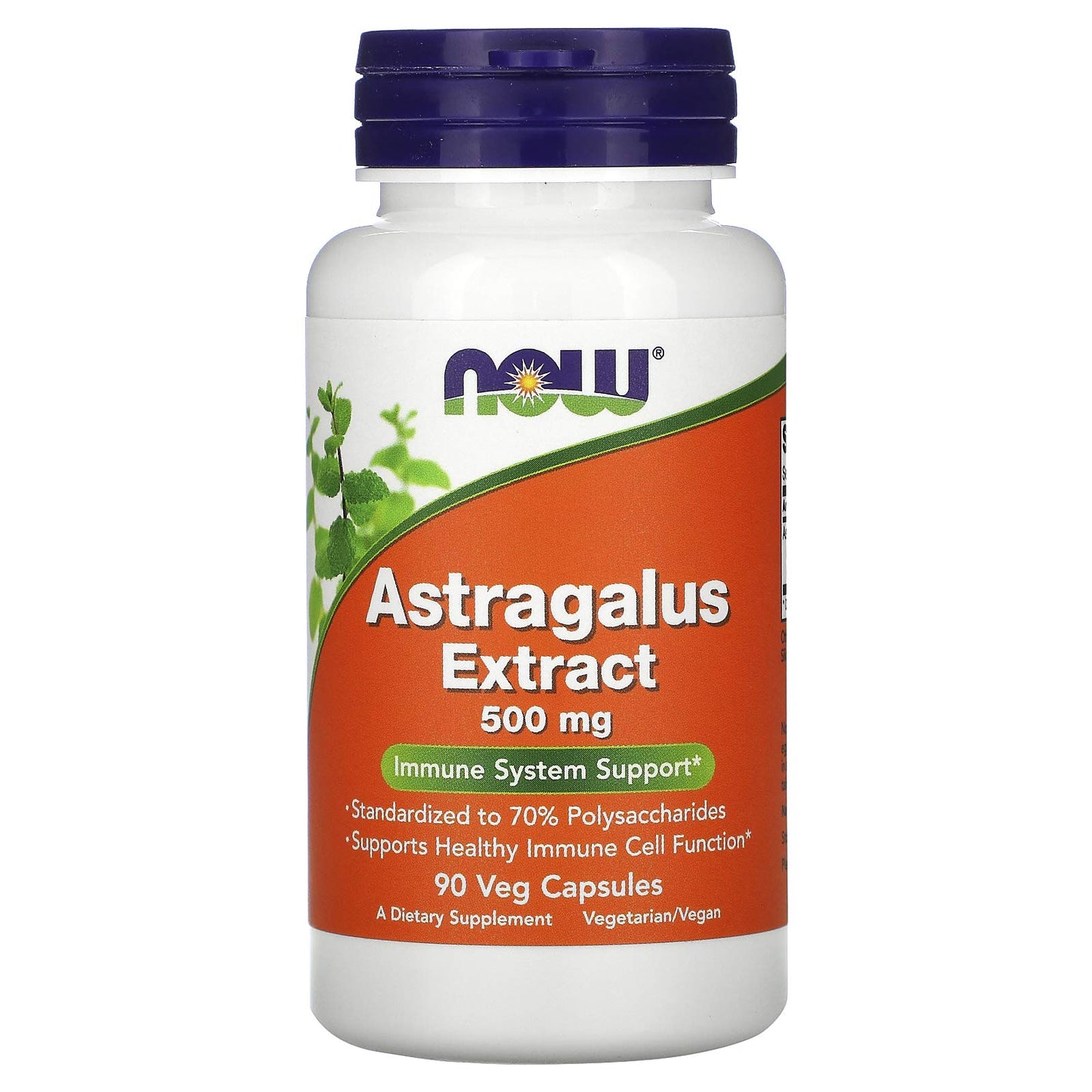 NOW Foods Astragalus 70% Extract 500 mg Veg-Capsules, 180 Count
