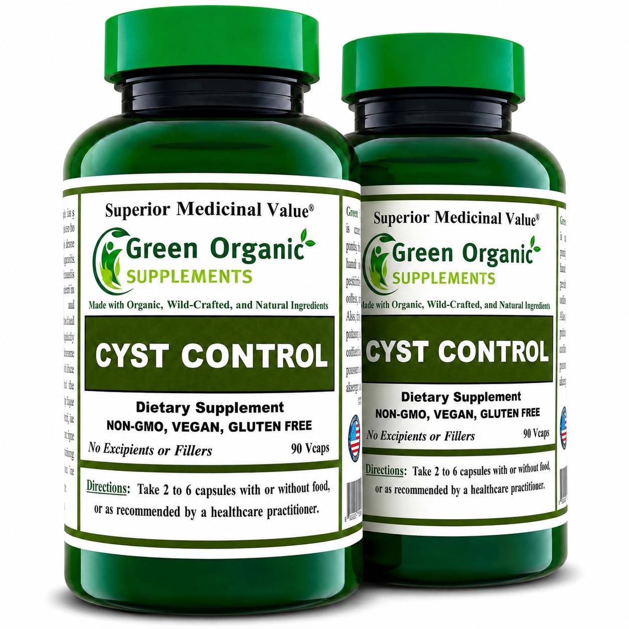 Green Organic Supplements Cyst, Breast Cyst Capsules 180