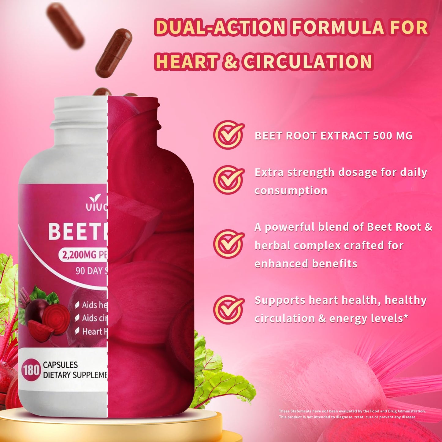VivoNu Beetroot Gummies 60 Count