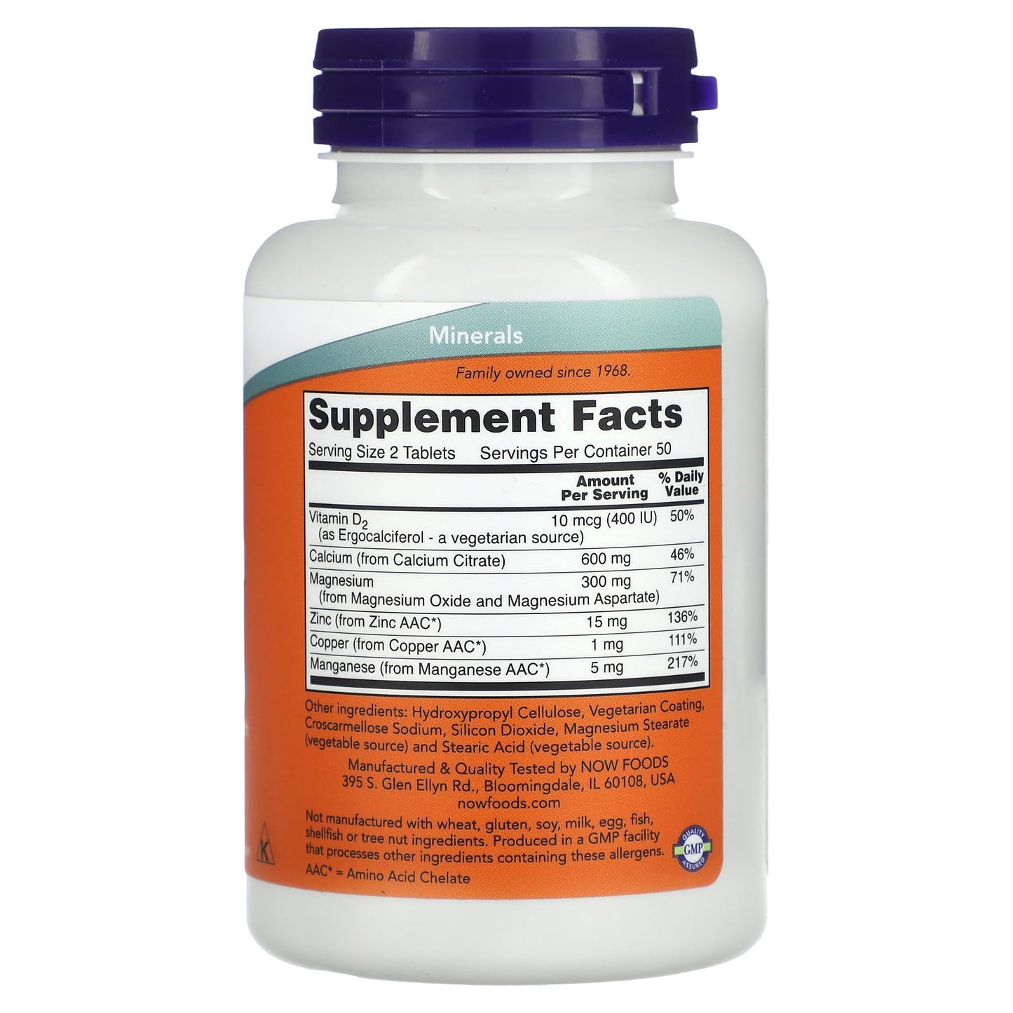 NOW Foods Calcium Citrate Tablets 100 Tablets