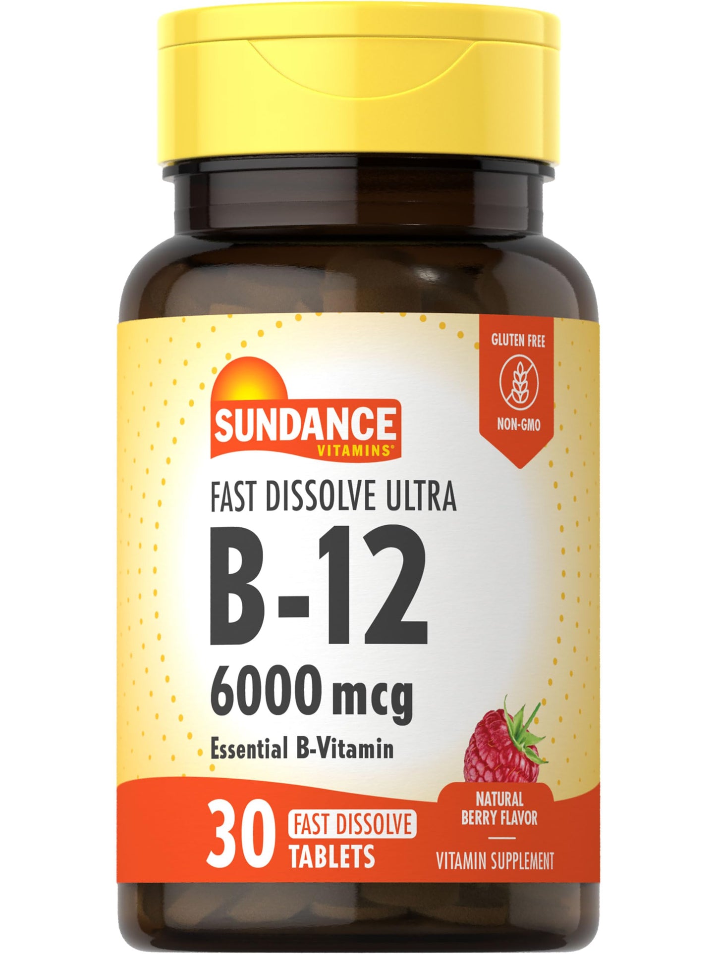 Sundance Vitamin B-12 Fast Dissolve Tablet 6000mcg, 30 Tablets