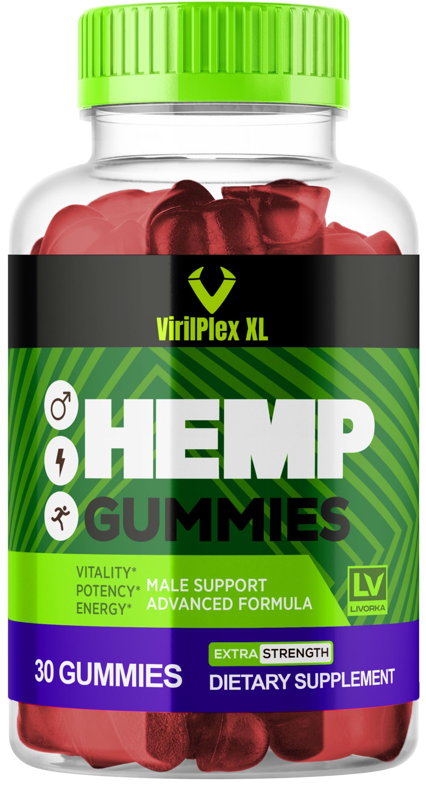 LIVORKA VirilPlex XL Gummies, 30 Count