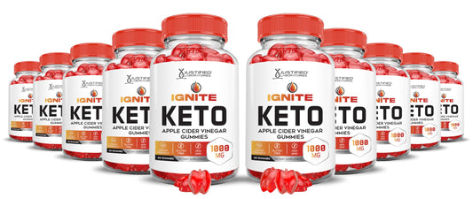 Justified Laboratories Ignite Keto ACV Gummies 1000mg, Apple Cider Vinegar Formula, 600 Gummies