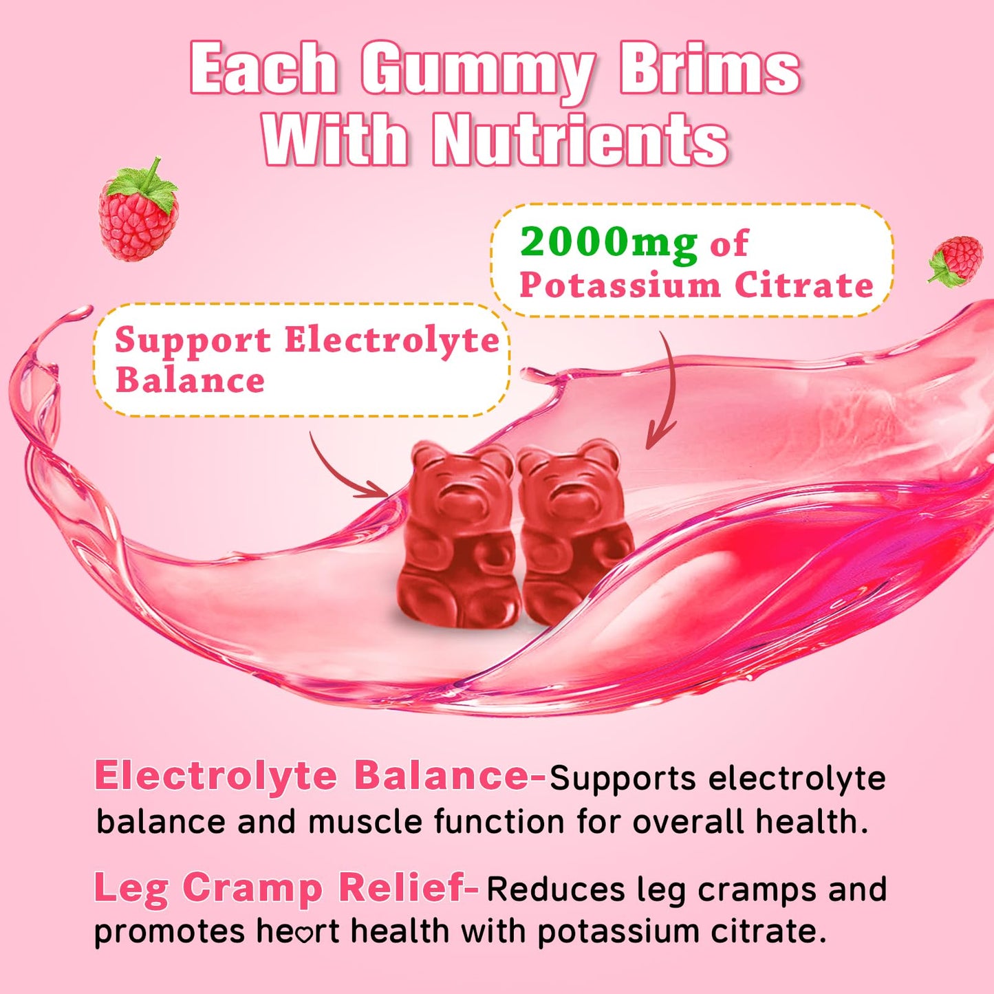 Sijigood Potassium Citrate Gummies 120 Count