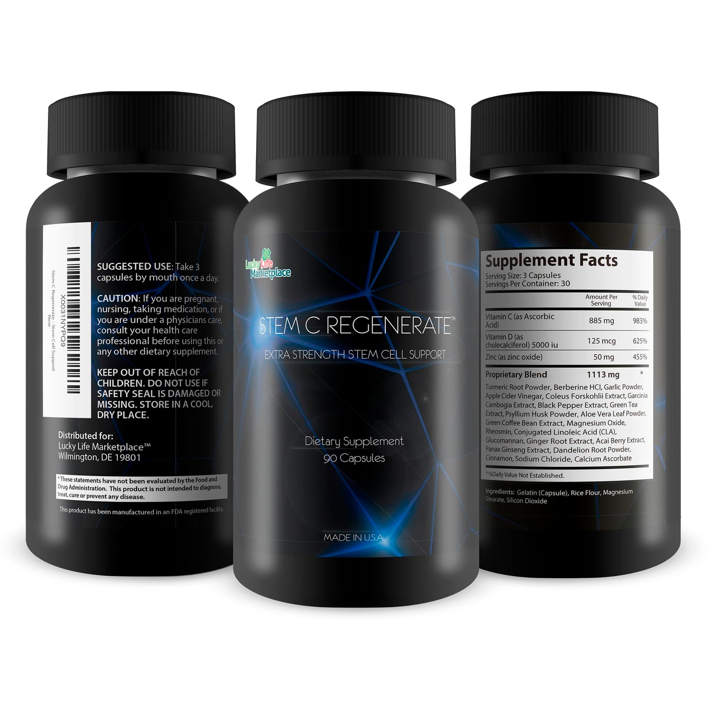 Generic Stem C Regenerate Capsule 90 Count