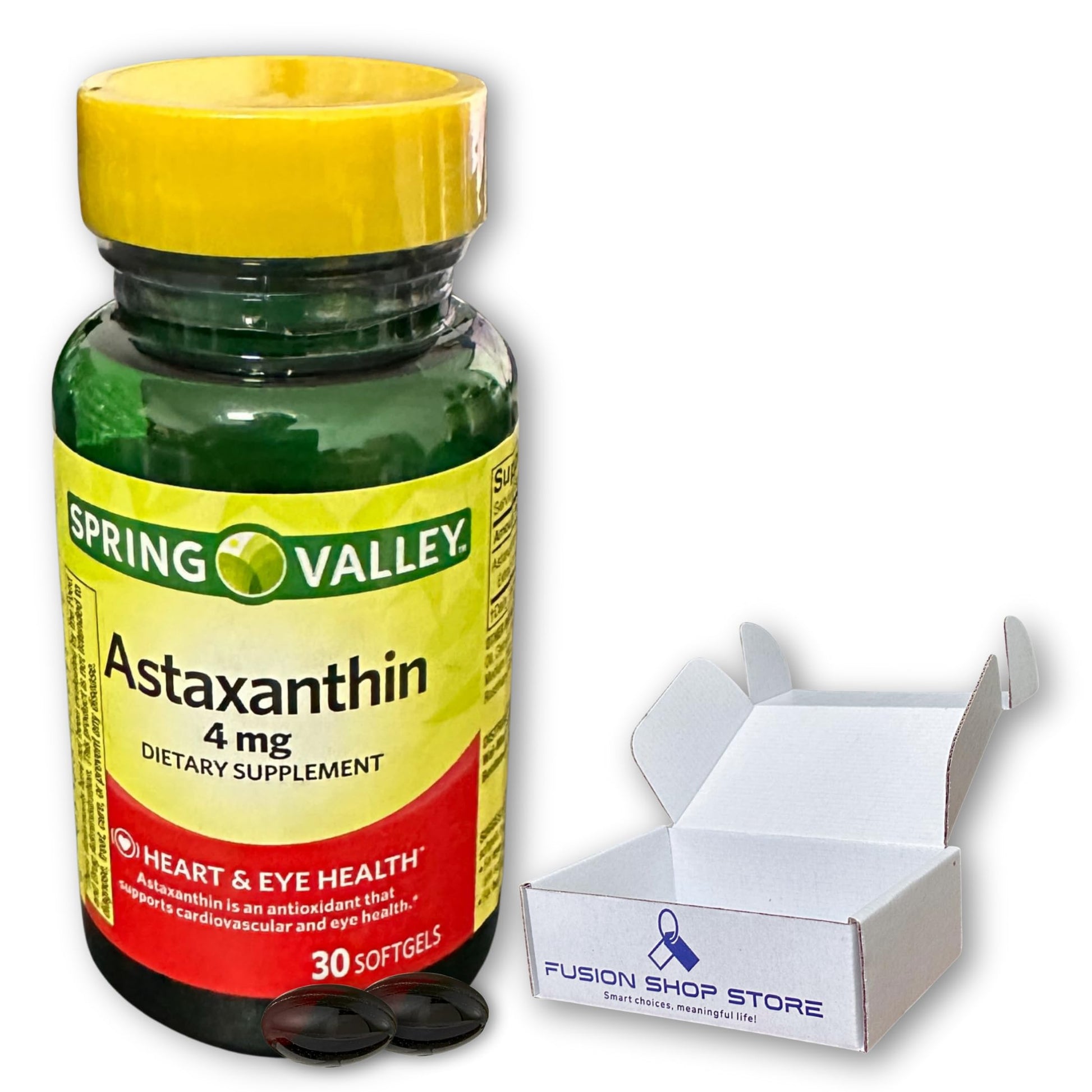 Fusion Shop Store Astaxanthin 4 mg Softgels, 30 Softgels