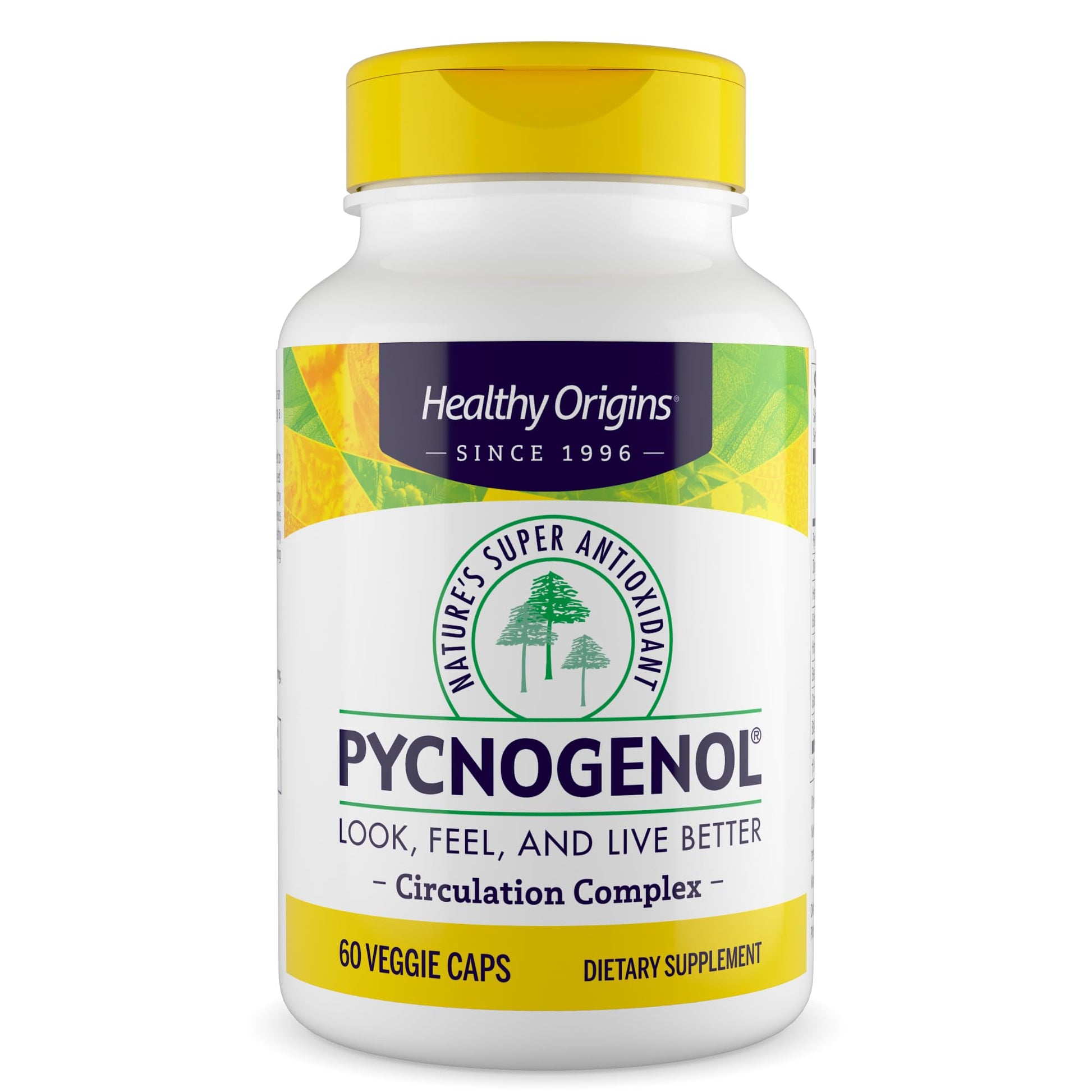 Healthy Origins Pycnogenol Circulation Complex Capsules, 60 Count
