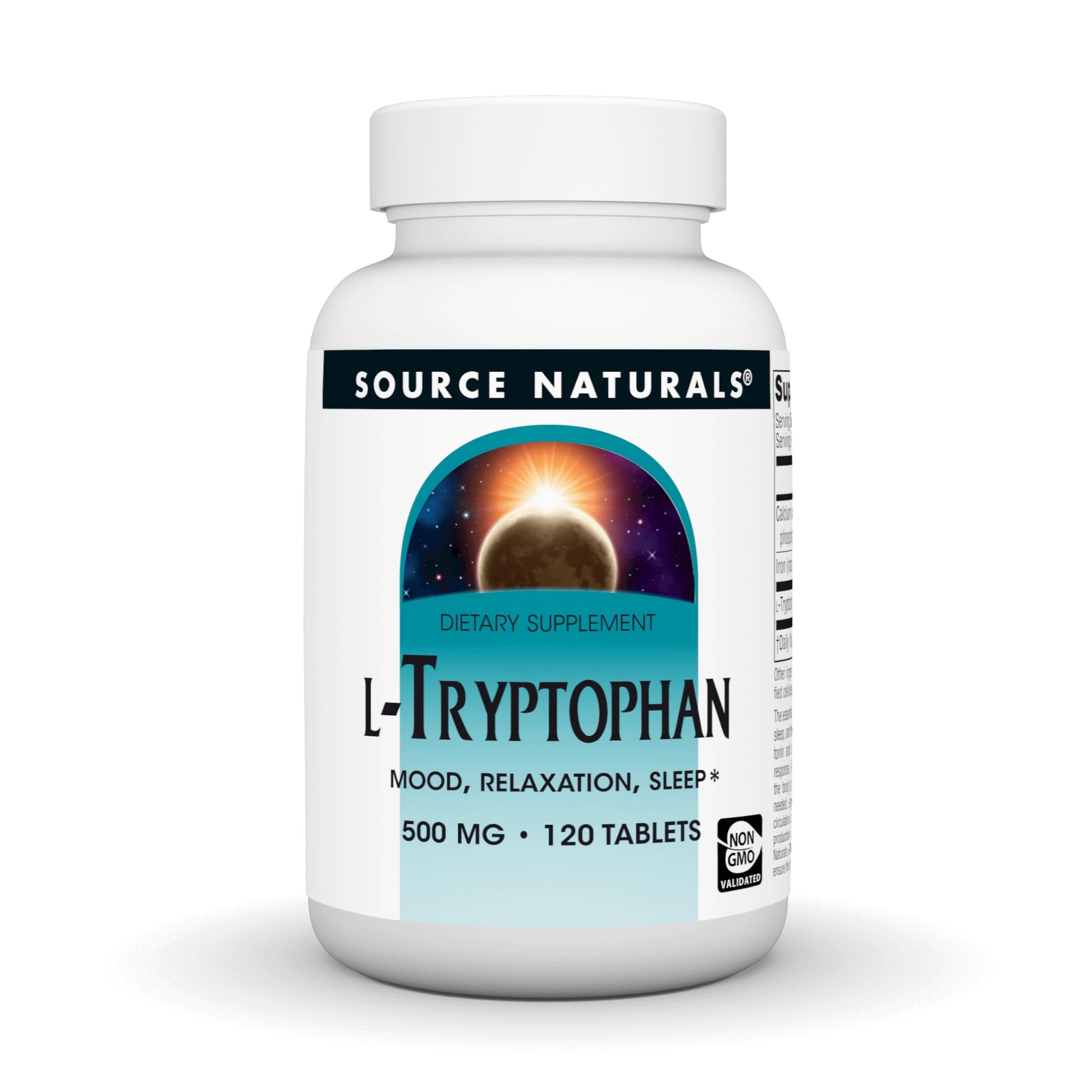 Source Naturals L-Tryptophan 500mg Tablet, 120 Tablets