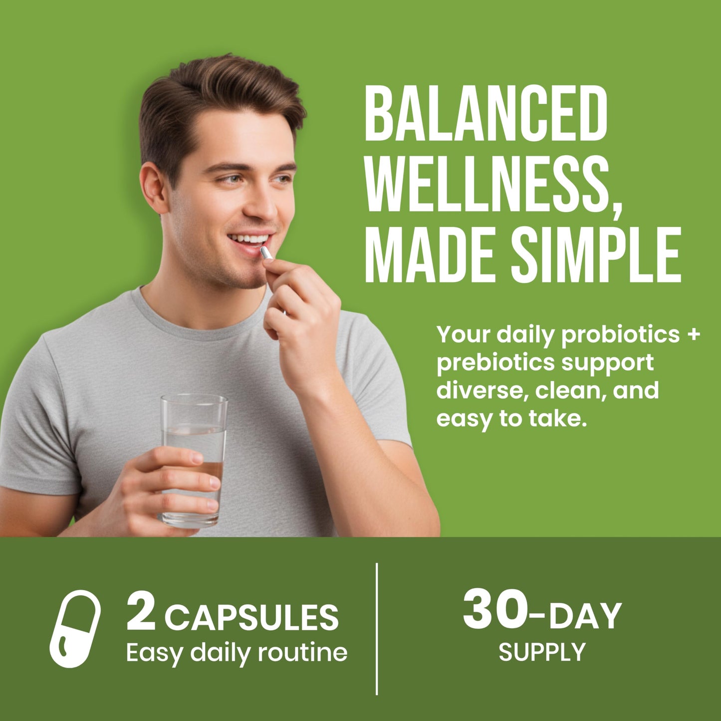 CHARMSVEDA Probiotics + Prebiotics Capsules 60 Capsules
