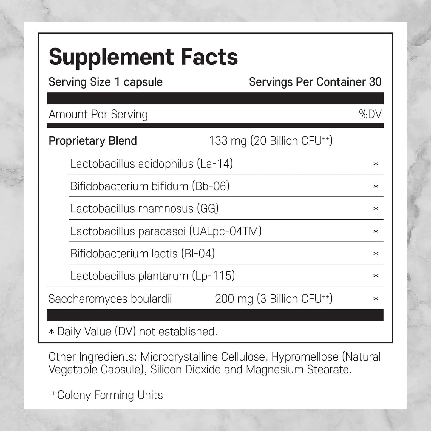 Philosophy Nutrition 20B Probiotics Maintenance Capsule 1 Count