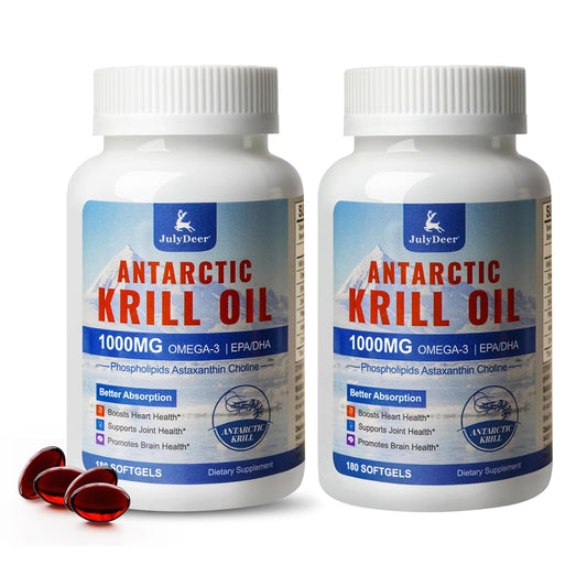 JulyDeer Krill Oil 1000 mg Softgels, 360 Softgels