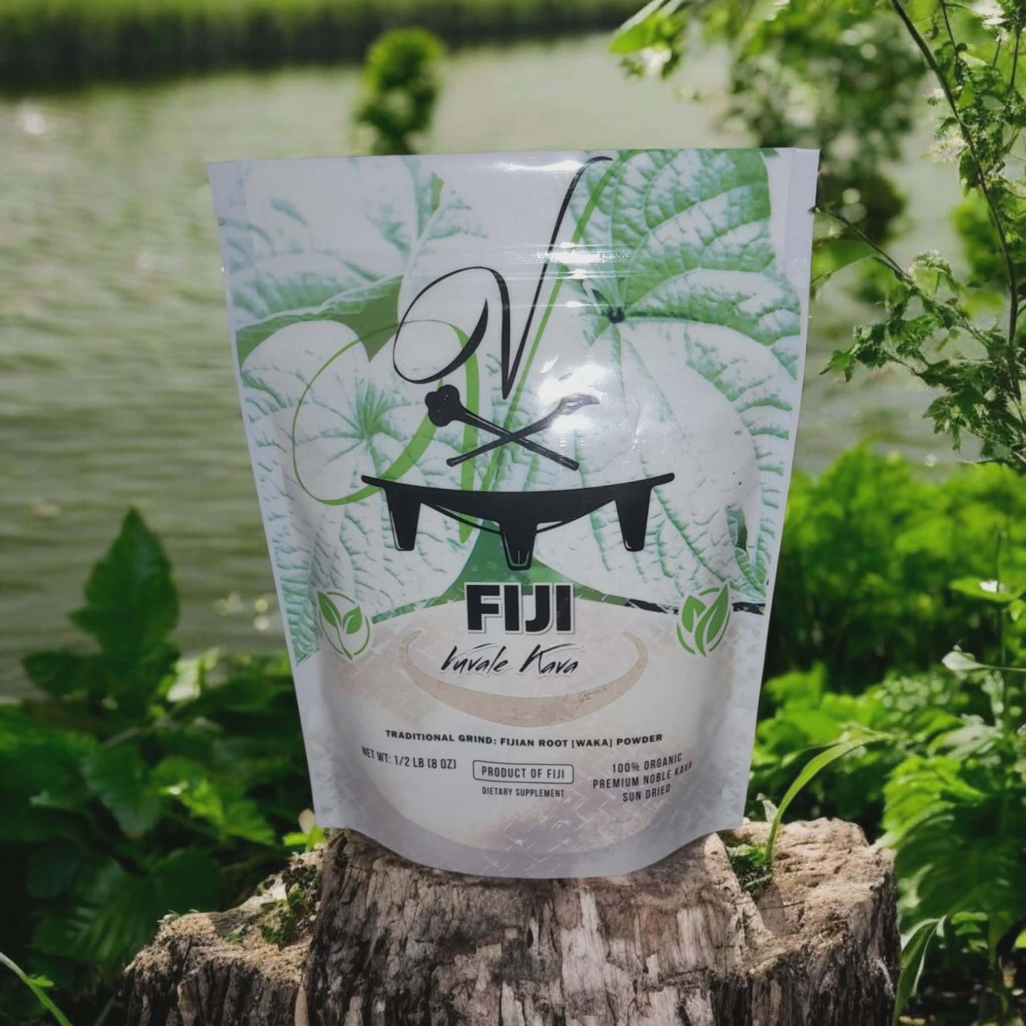 Roys All Natural Kava Fiji Vuvale Premium Noble Kava Traditional Grind Powder, 8 oz