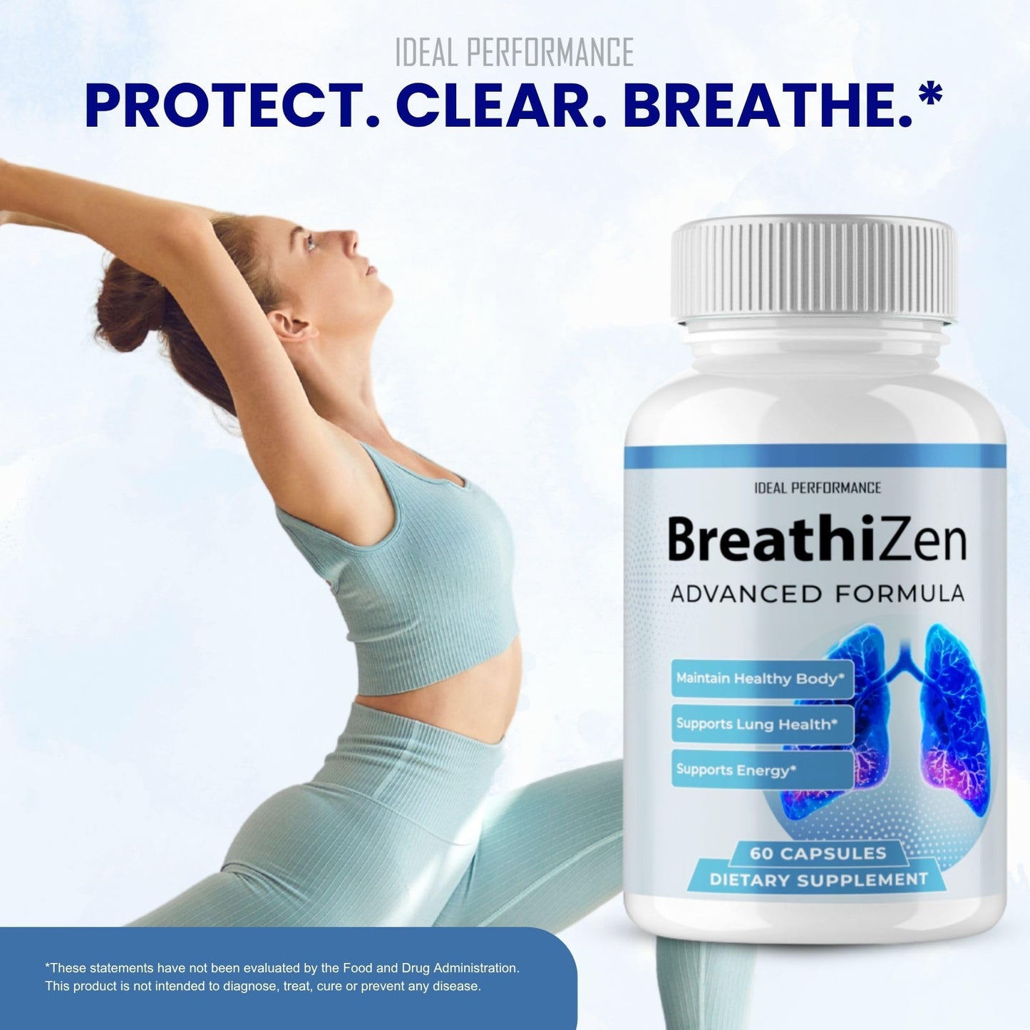 IDEAL PERFORMANCE BreathiZen Capsules, 300 Count