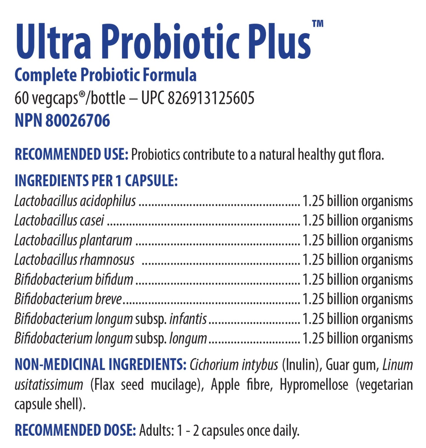 Omega Alpha Ultra Probiotic Plus Capsule 60 Count
