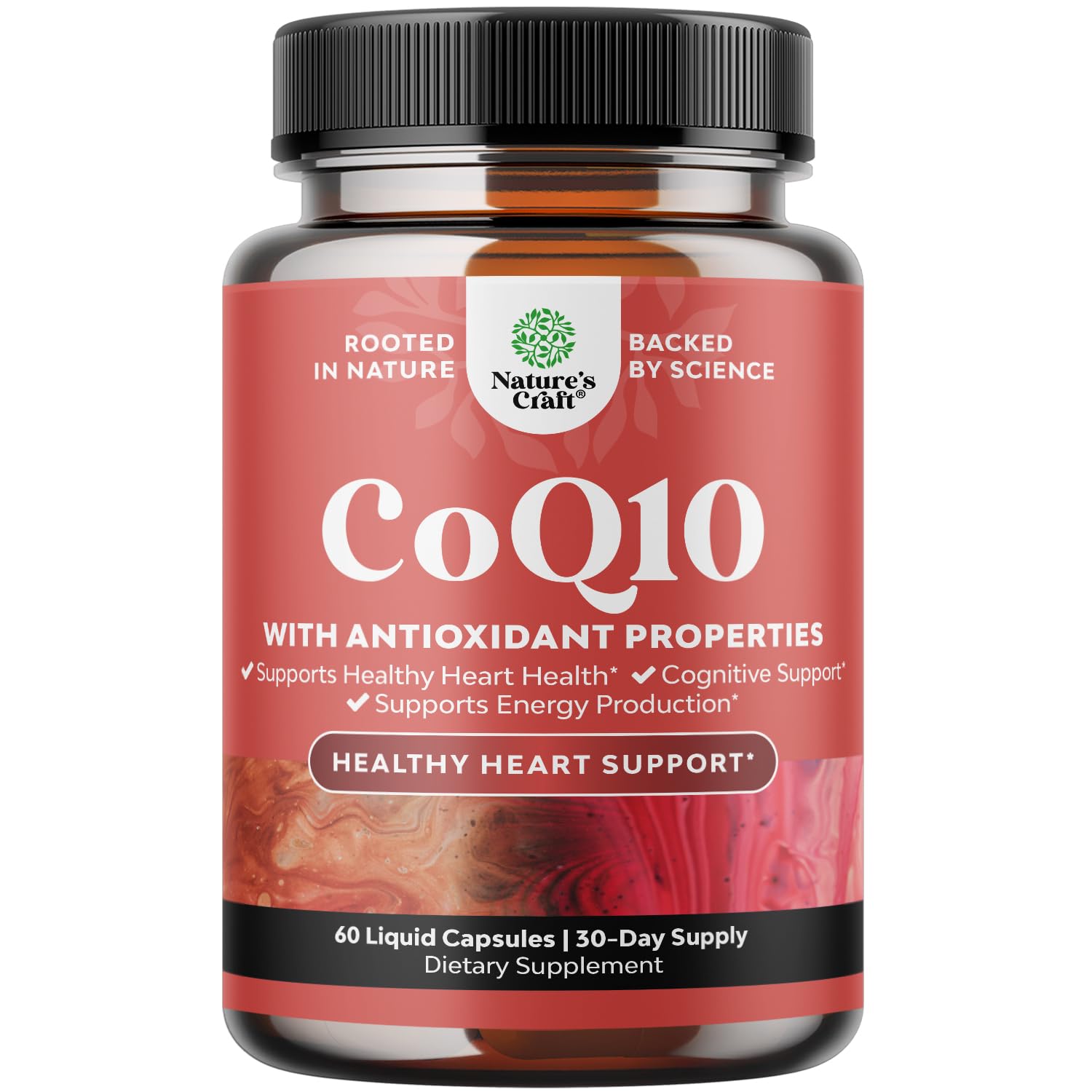 Natures Craft CoQ10 Liquid Capsules, 60 Count