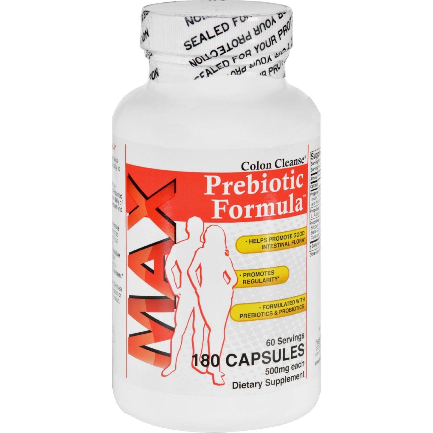 Health Plus Prebiotic Formula Colon Cleanse Max, 180 Capsules