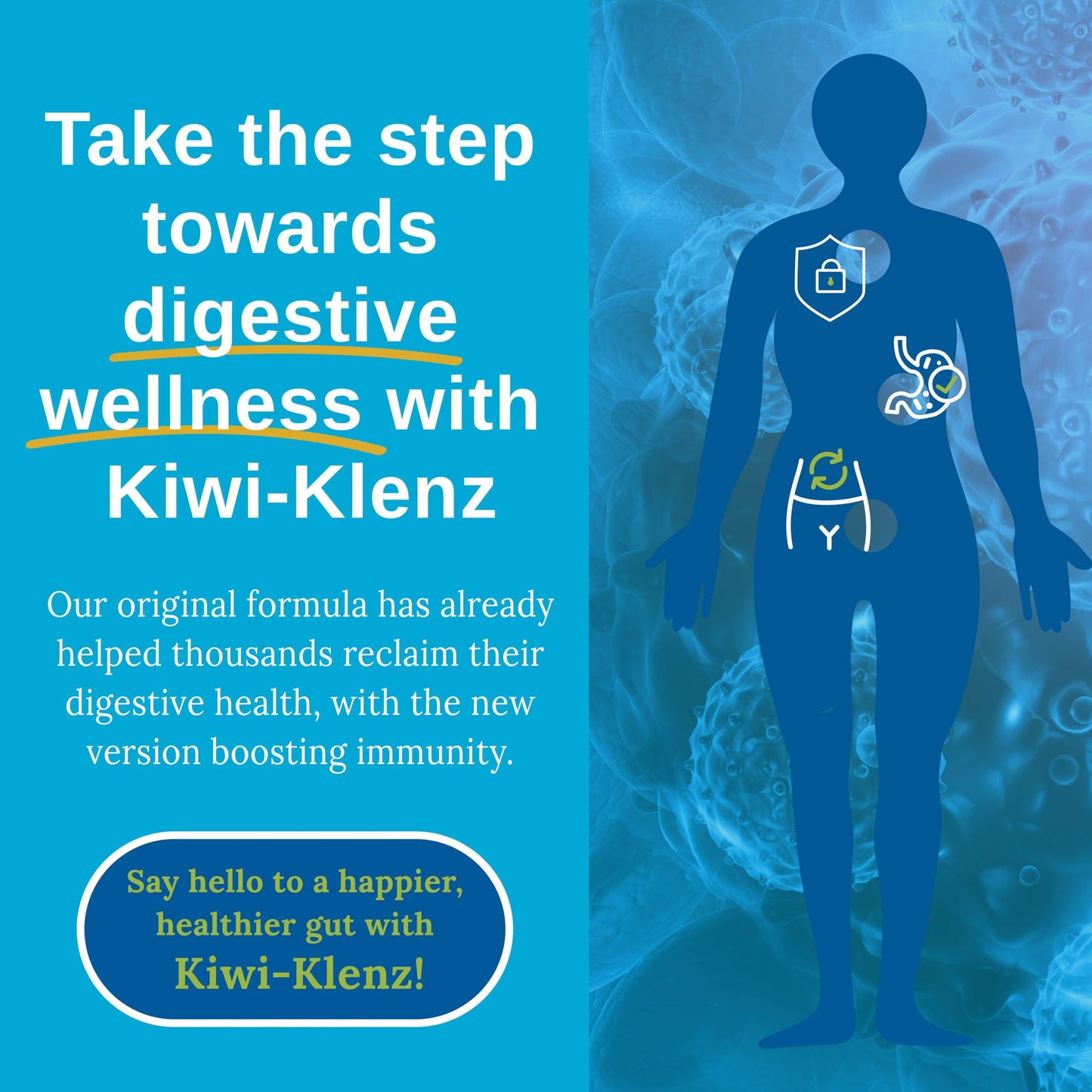 Xtendlife Kiwi-Klenz Digestive Enzyme & Prebiotic Supplement Capsules 60 Count