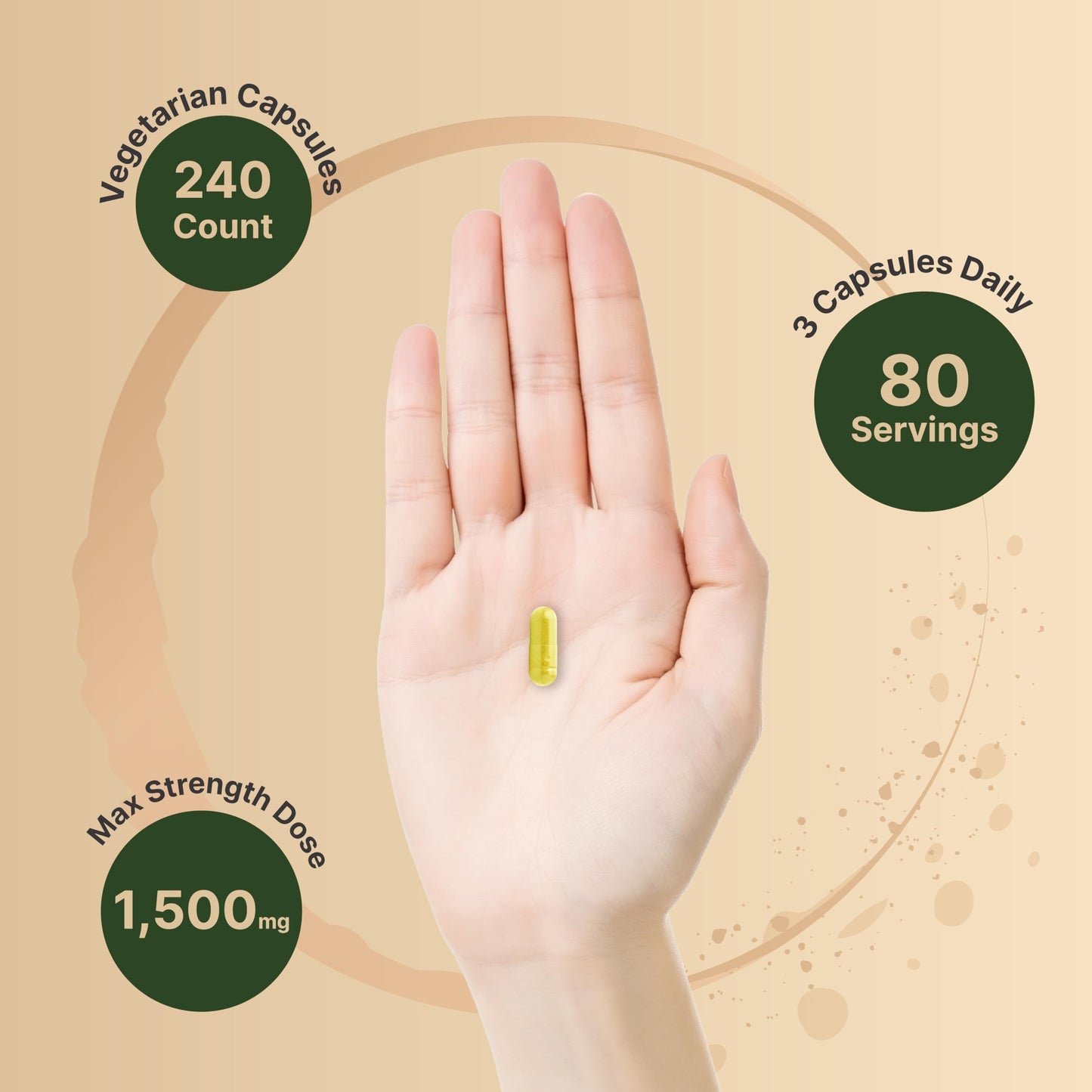 NatureBell Berberine Supplement 1,500mg with Ceylon Cinnamon & Turmeric Root Capsules, 240 Count