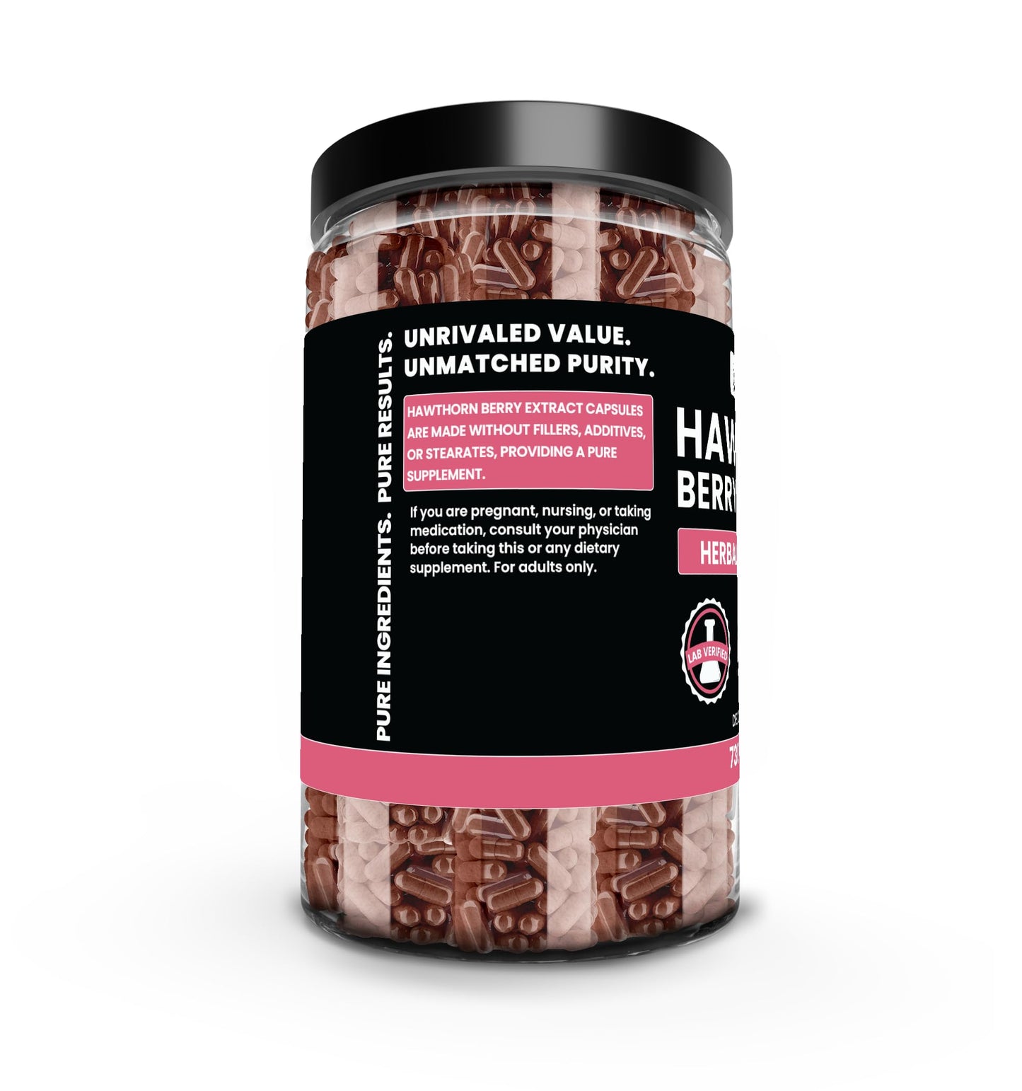 PURE ORIGINAL INGREDIENTS Hawthorn Berry Extract Capsules 730