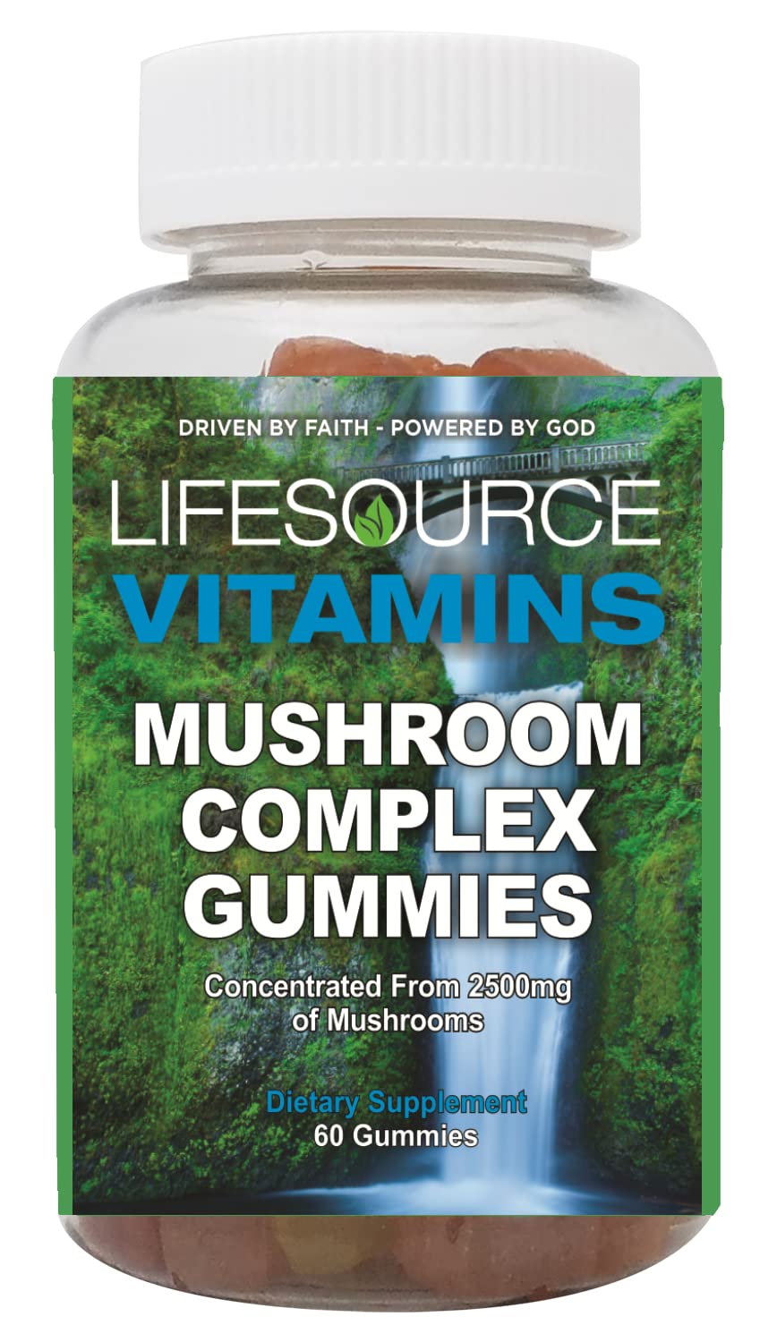 LifeSource Vitamins Mushroom Complex Gummies, 60 Gummies