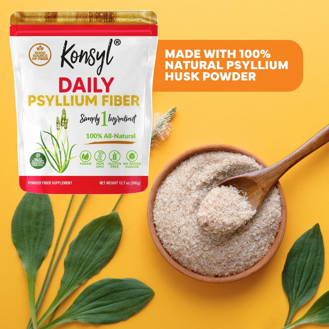 Konsyl Daily Psyllium Fiber Powder 12.7 oz