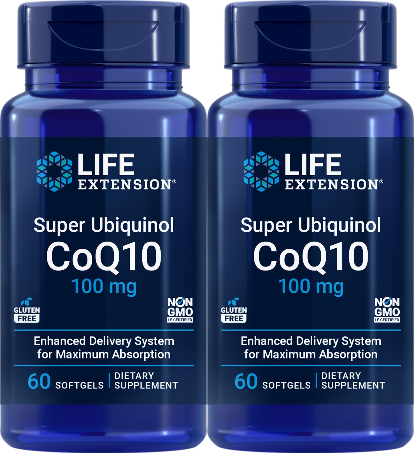 Life Extension Super Ubiquinol CoQ10 100 mg Softgel, 120 Count
