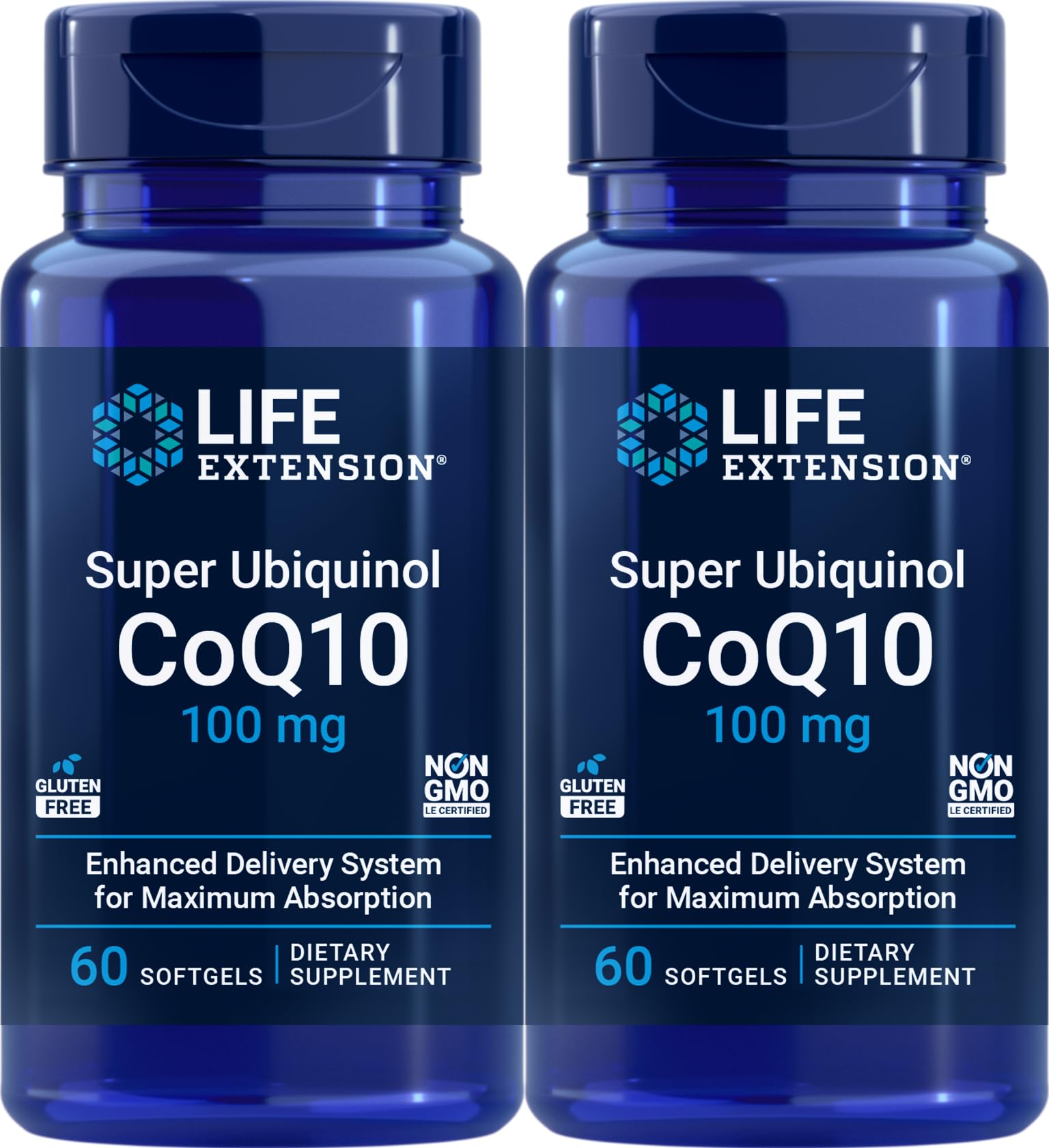Life Extension Super Ubiquinol CoQ10 100 mg Softgel, 120 Count