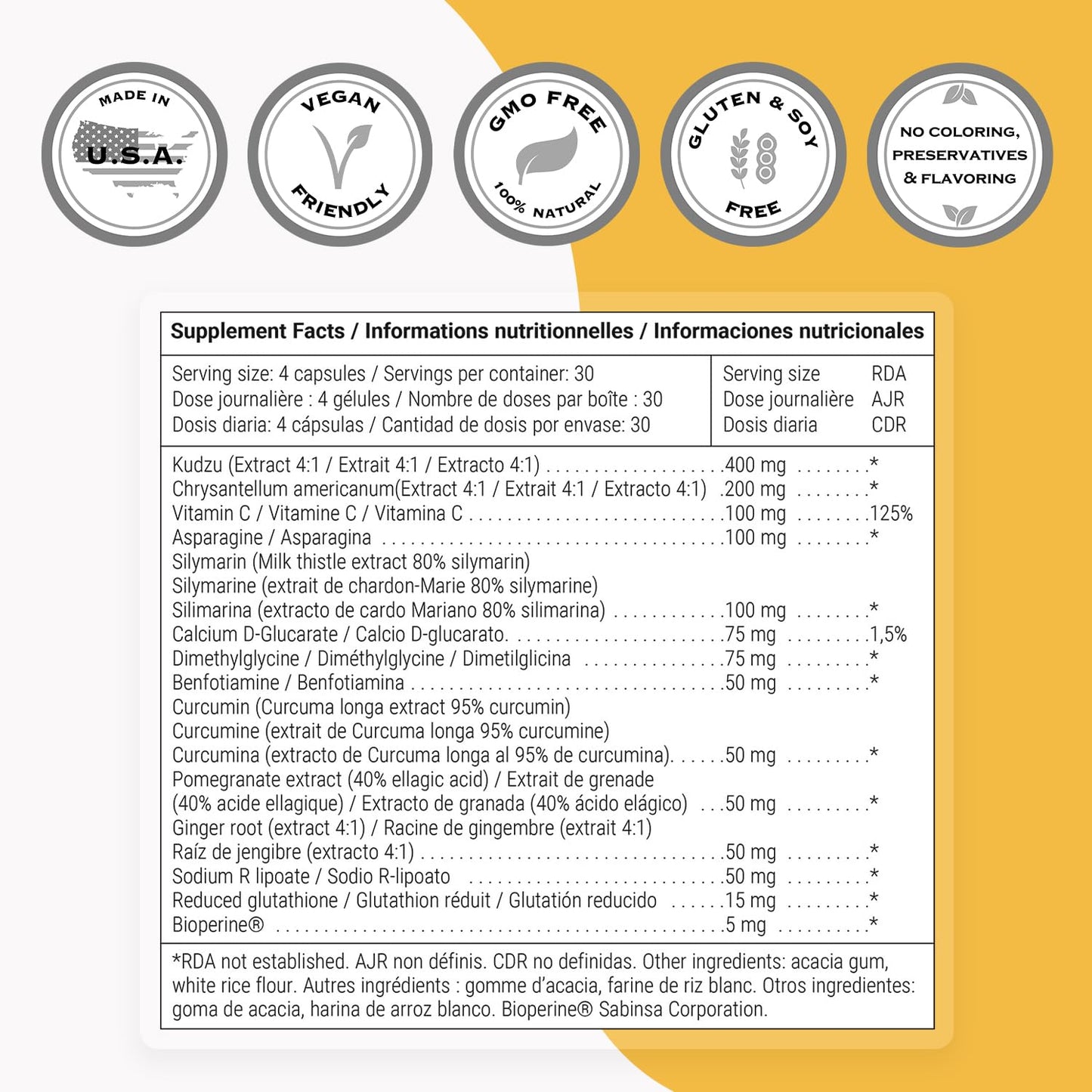 Supersmart Rehab with Kudzu and Benfotiamine Capsules, 120 Capsules