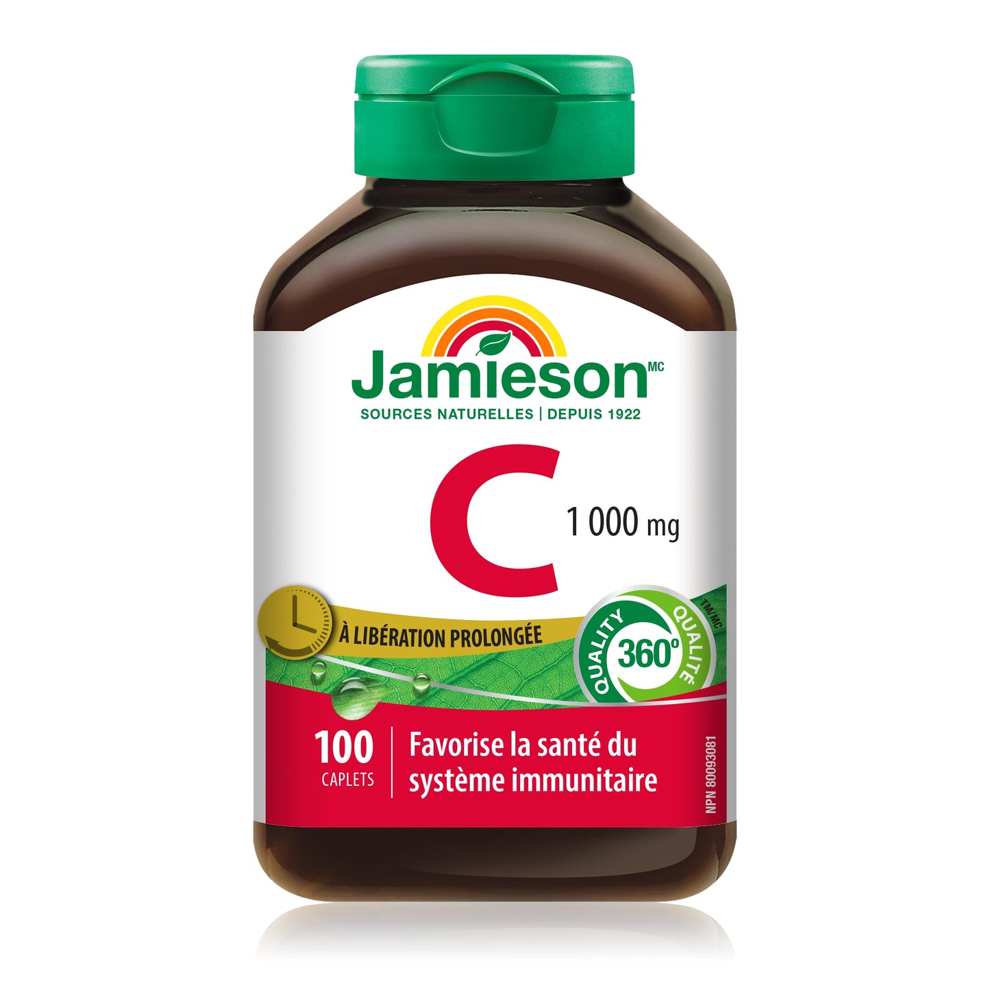 Jamieson Vitamin C 1,000 mg Timed Release Caplets, 100 Caplets