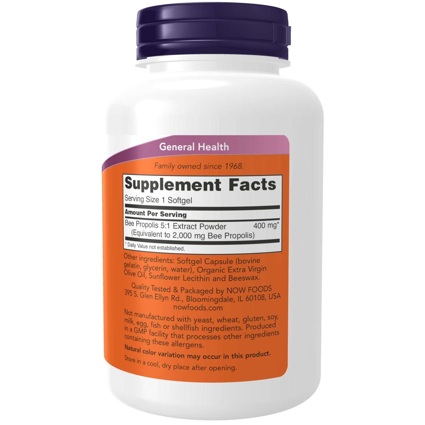 NOW Foods Propolis 2000 (Bee Propolis), 5:1 Extract, Natural Bee Product Softgels, 90 Count