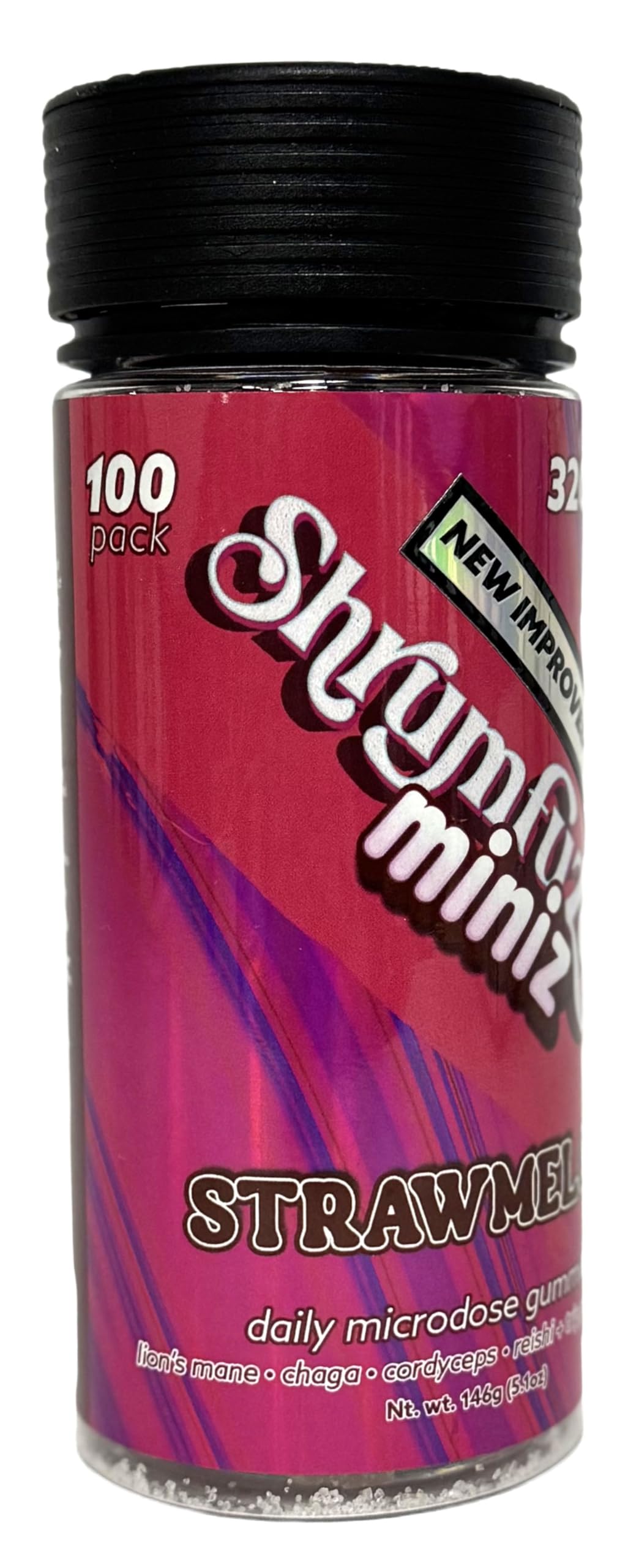 Shrumfuzed Miniz Proprietary Nootropic Mushroom Gummy, 100 Gummies