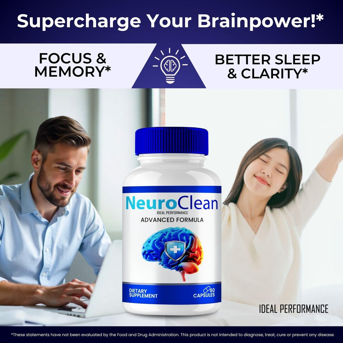 IDEAL PERFORMANCE Neuro Clean Capsules 300 Capsules