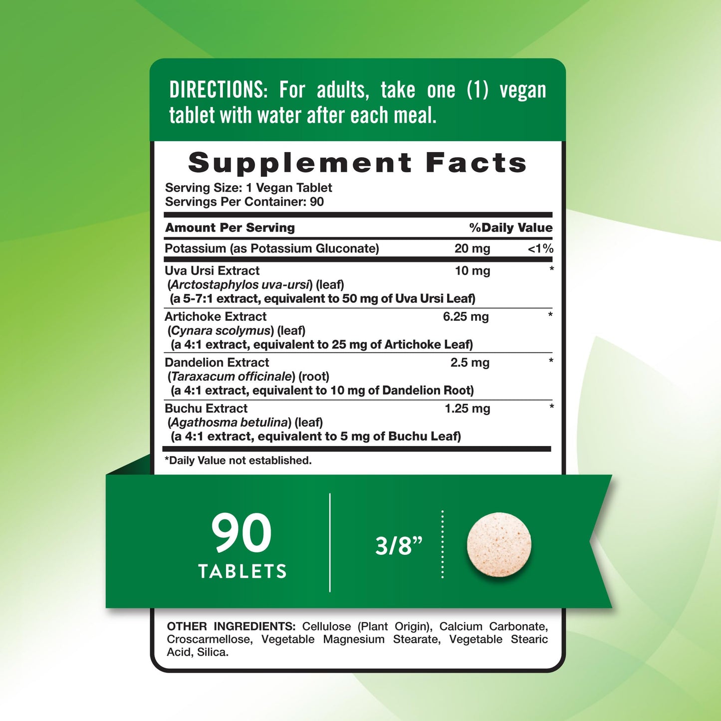 Nature's Truth Super Strength Water Pill with Potassium Tablet, 90 Count