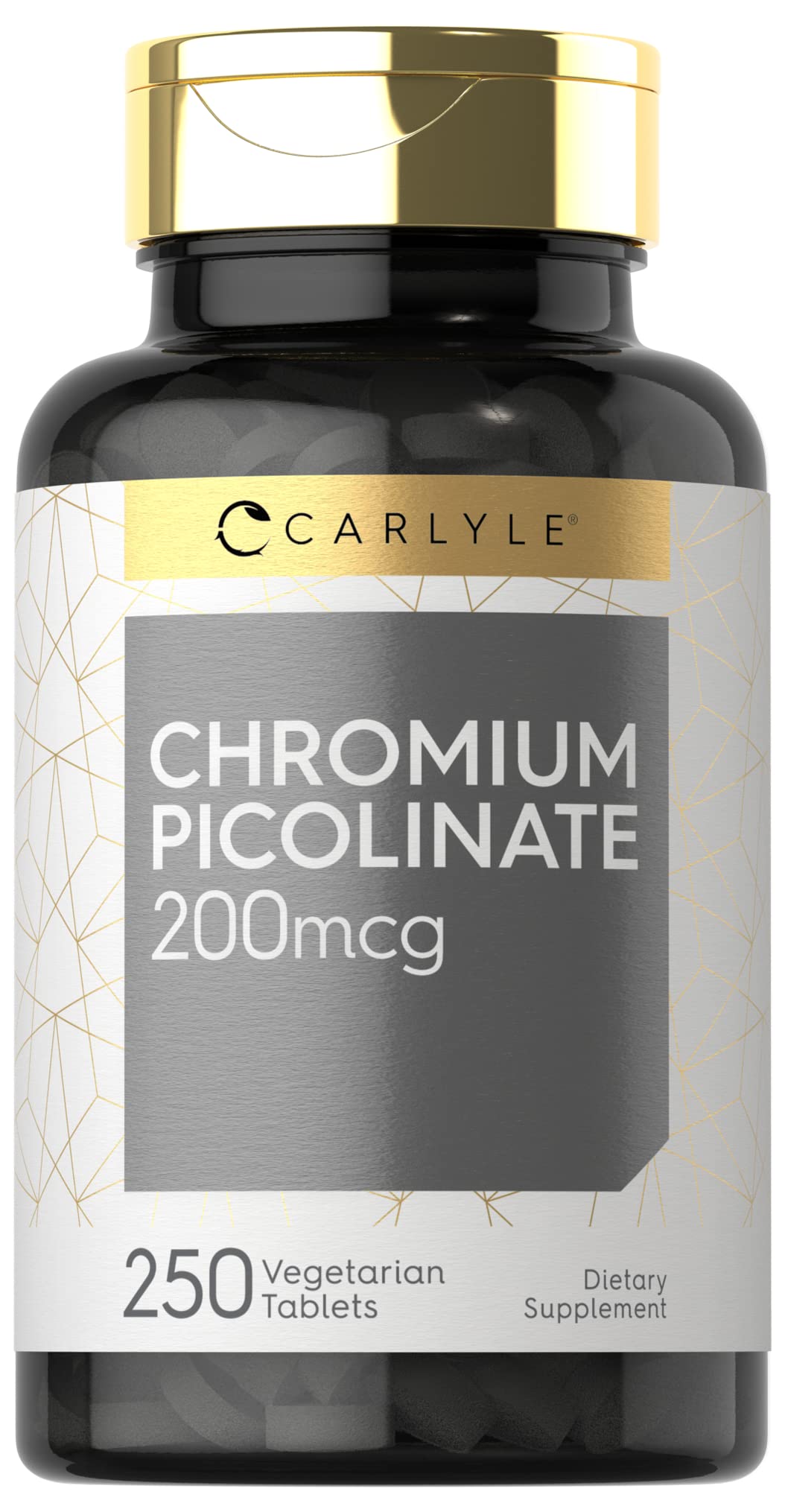 Carlyle Chromium Picolinate 200mcg Tablet, 250 Count