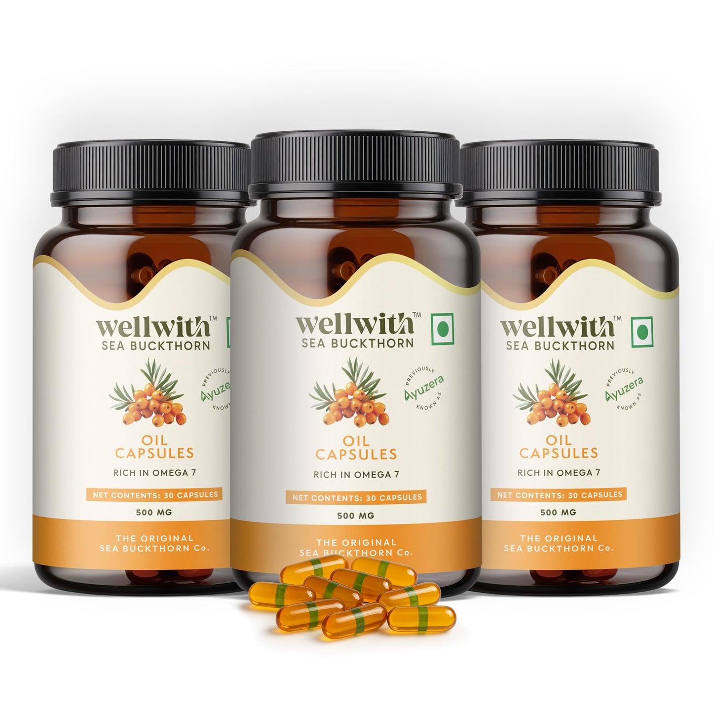 Wellwith Himalayan Sea Buckthorn Berry Oil 90 Softgels