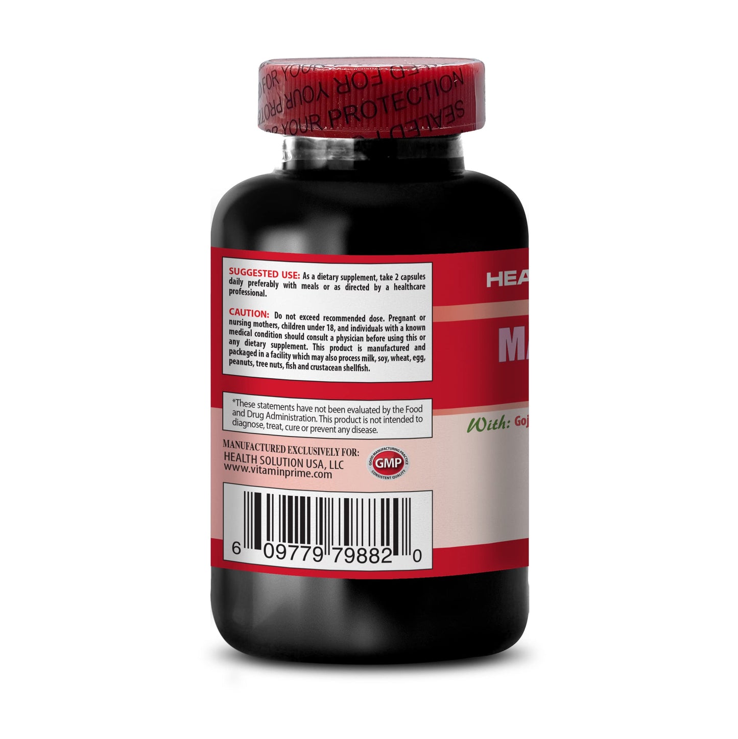 Health Solution Prime Mangosteen Fruit Extract Capsules 60 Count