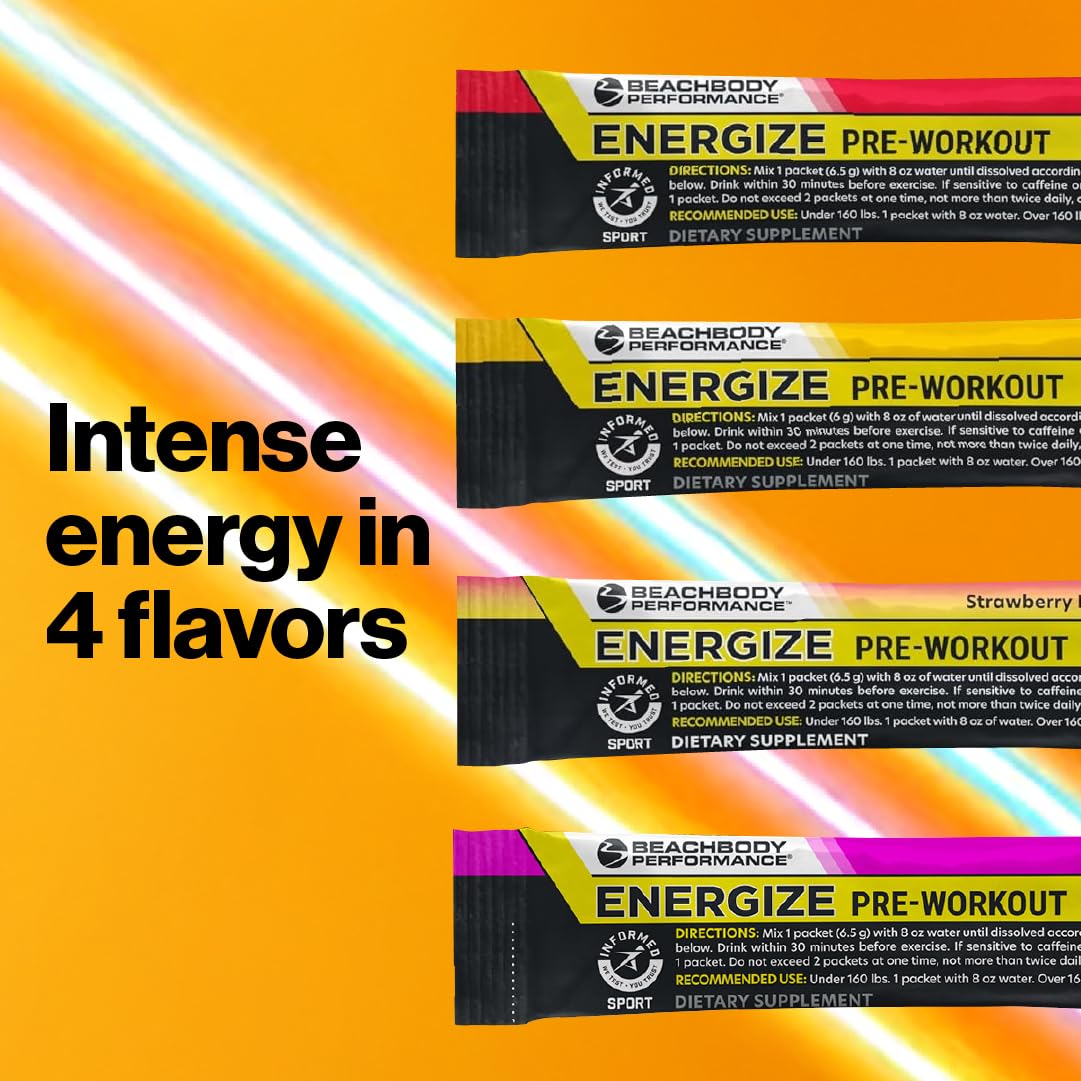 BODi Energize Pre Workout Powder 20 Servings