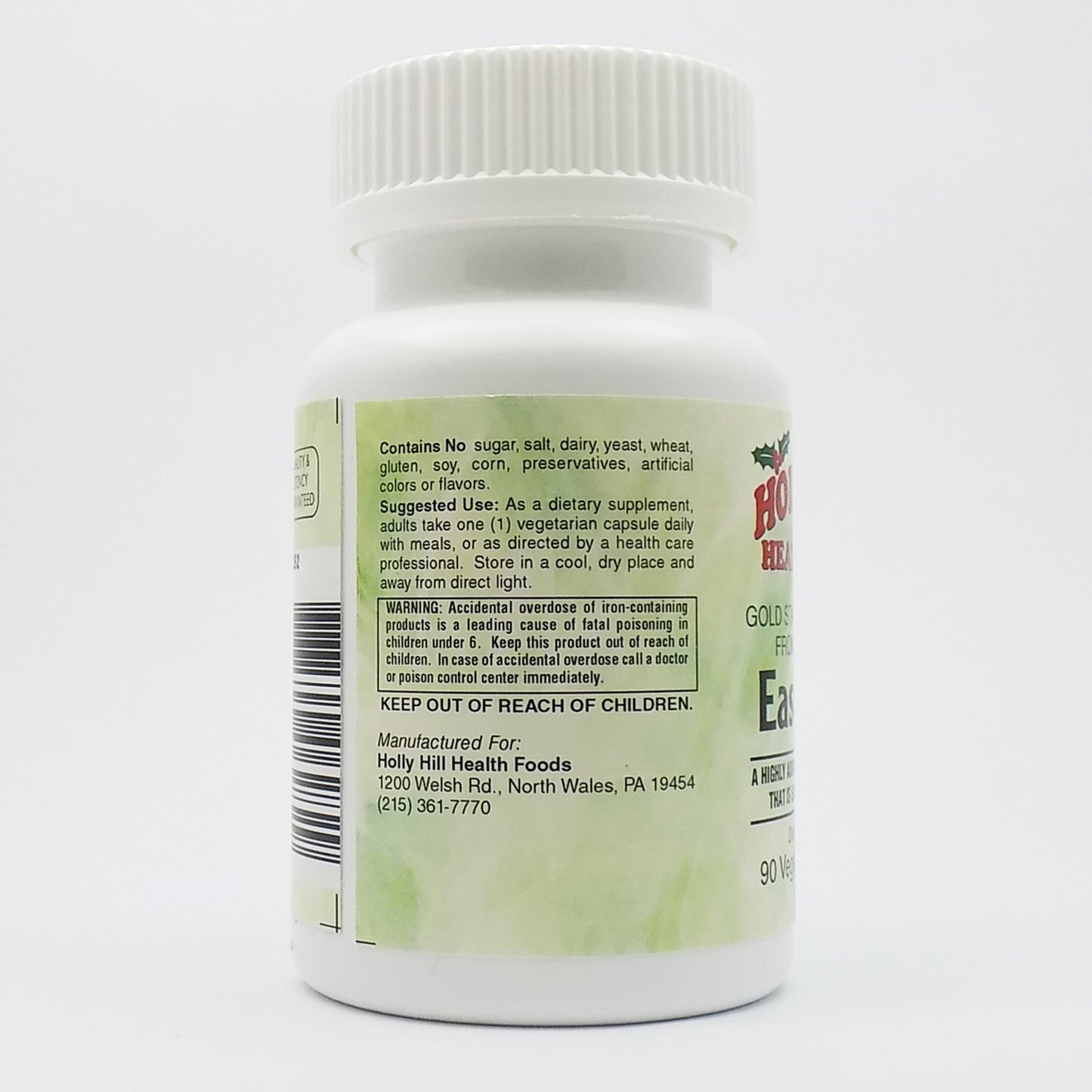 Holly Hill Health Foods Easy Iron Capsules, 90 Count