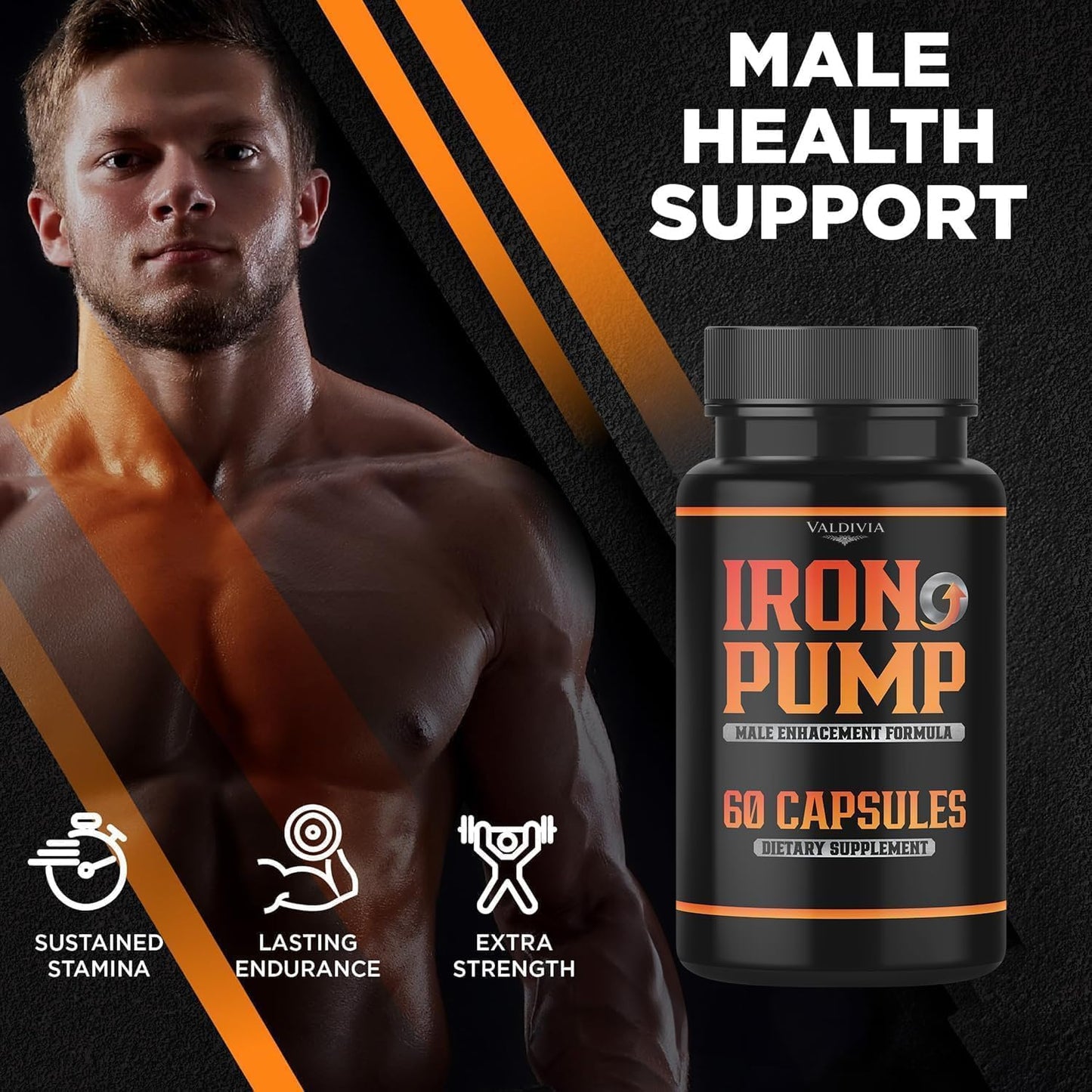 Valdivia Iron Pump Formula Dietary Supplement Capsule, 60 Count