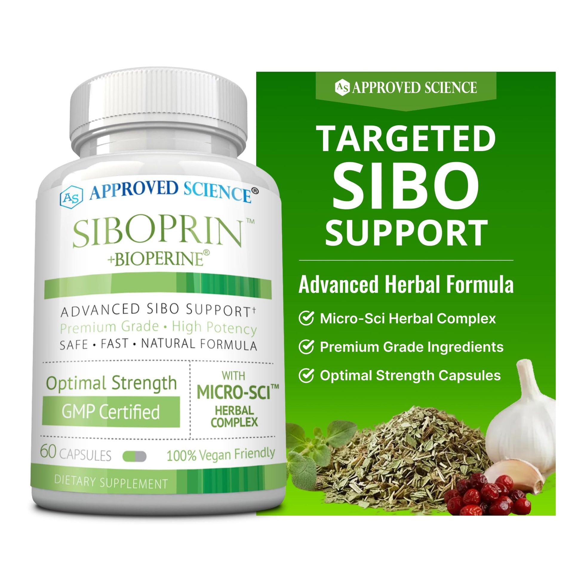 Approved Science Siboprin Capsules, 60 Count