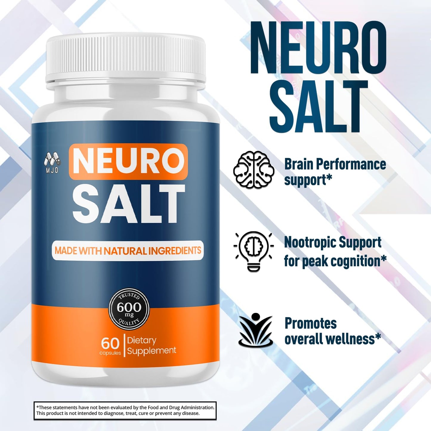 MJO Neuro Salt Capsule, 60 Capsules