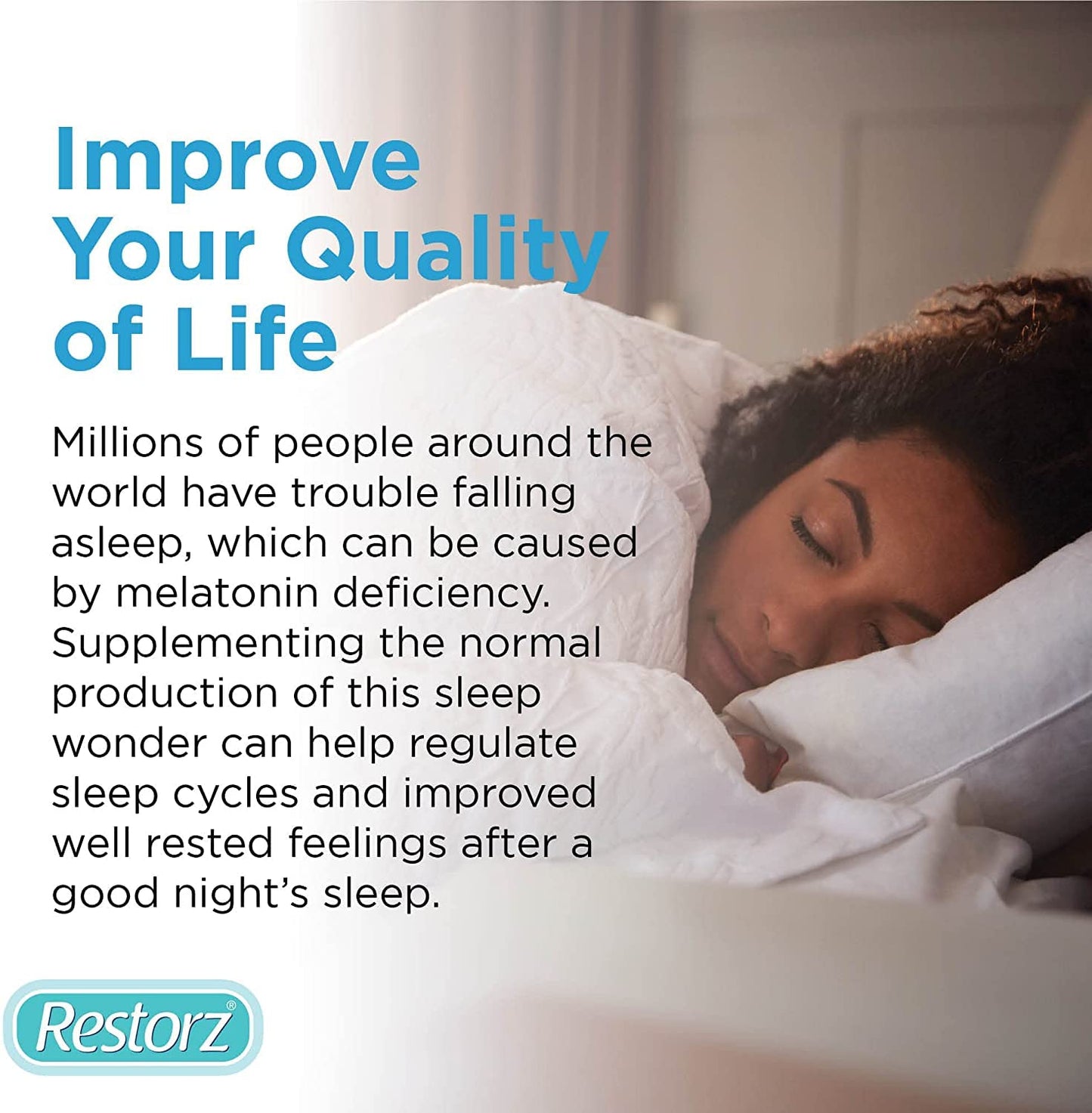 Restorz Restful Sleep Melatonin 5mg Gummies, 112 Count