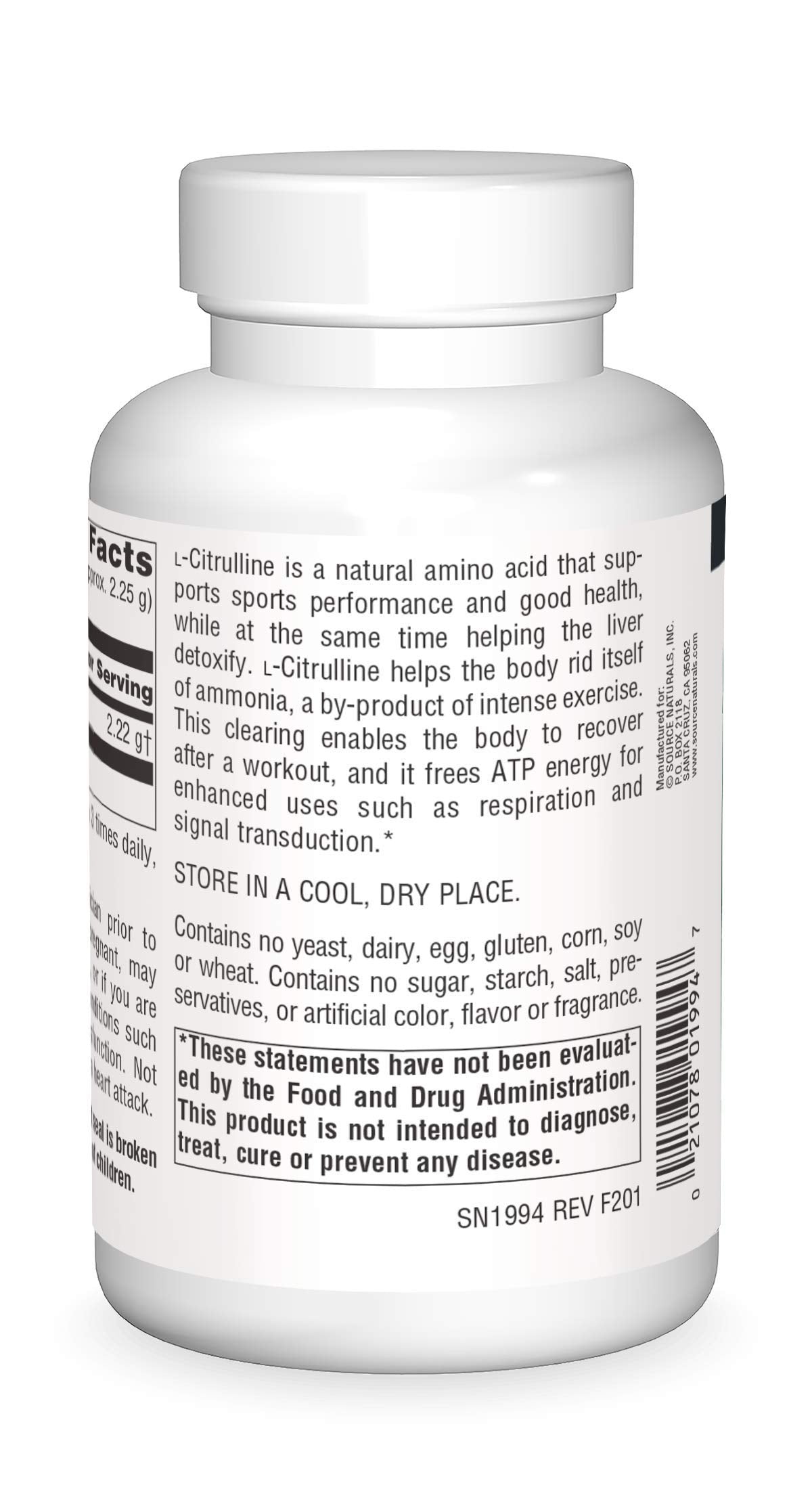 Source Naturals L-Citrulline Powder 3.53 Ounce