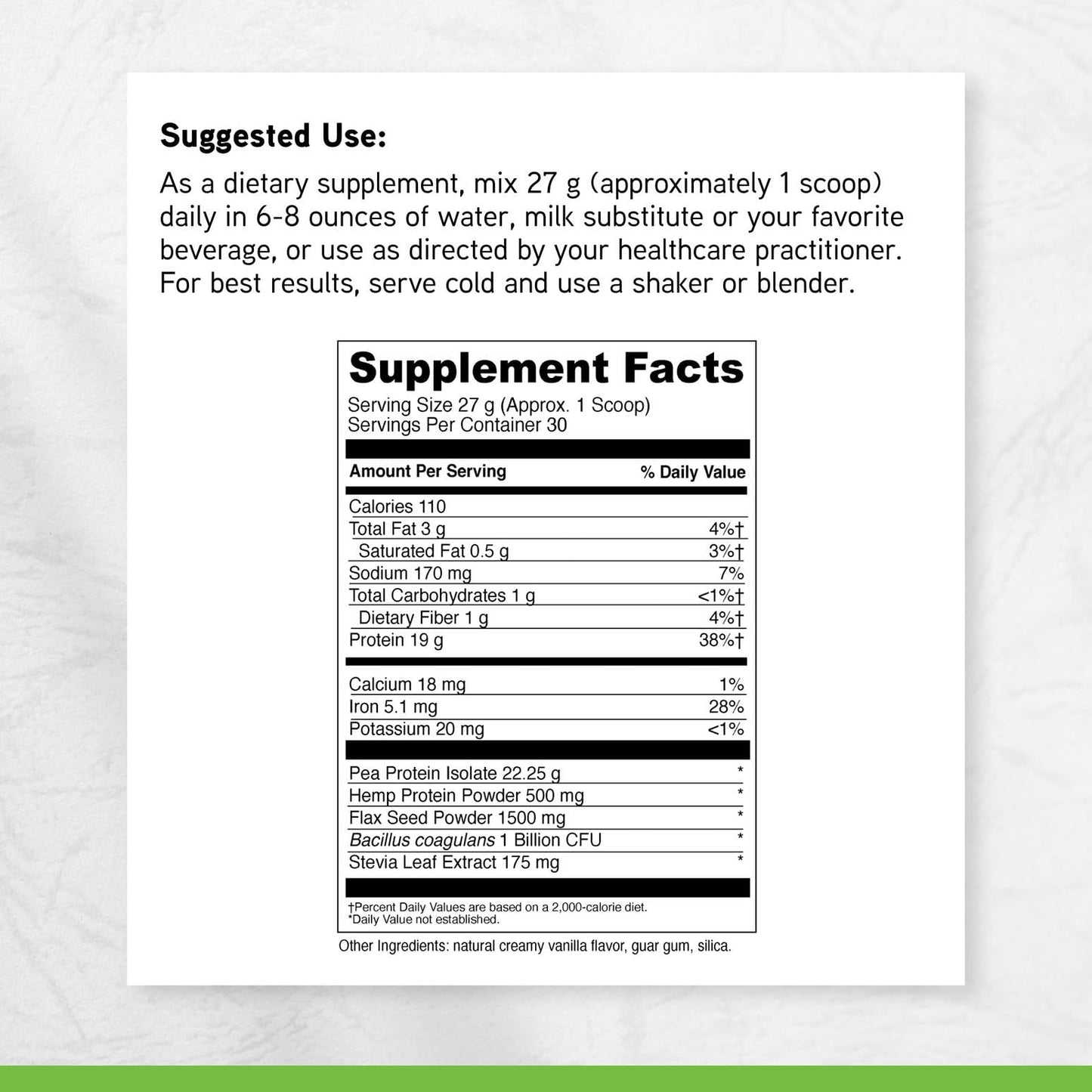 DAVINCI Vegan Protein Powder 28.58 oz