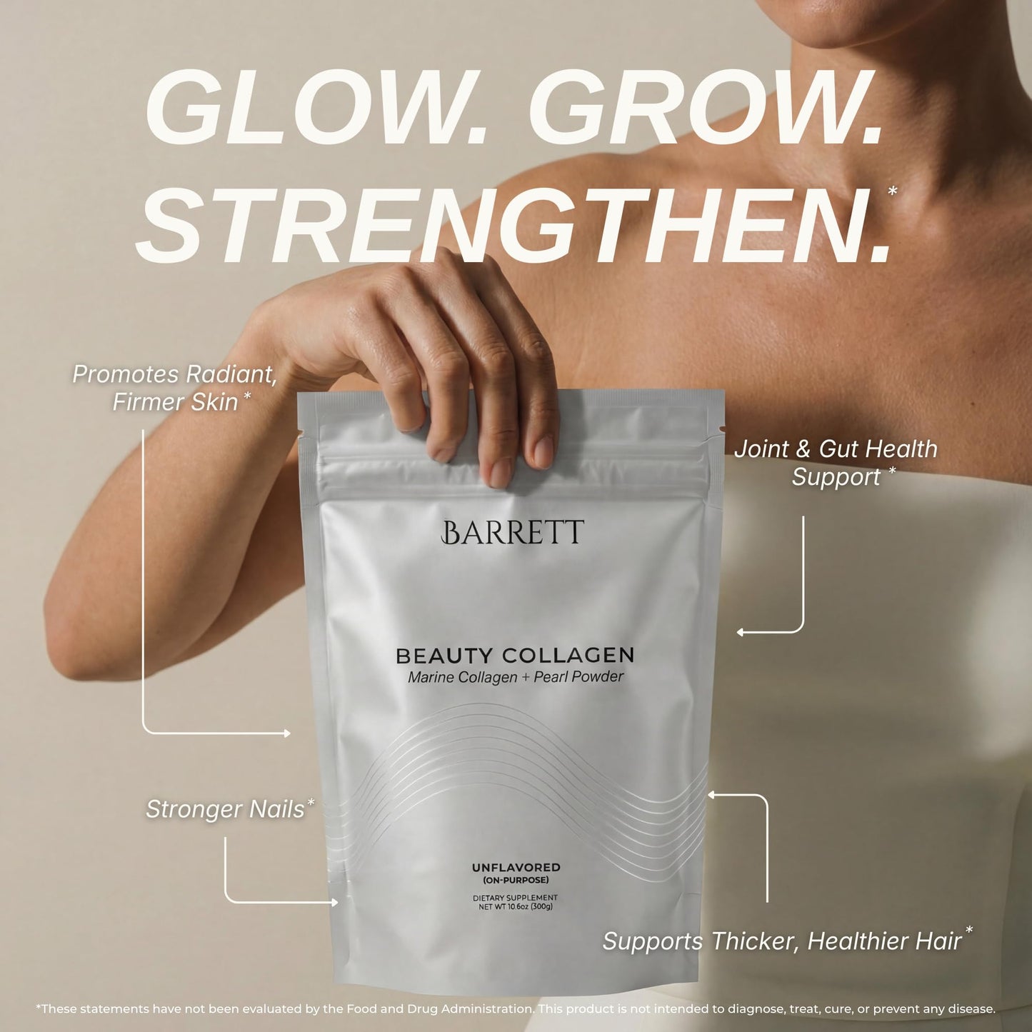 Barrett Recovery Beauty Collagen Powder 10.6 Ounce