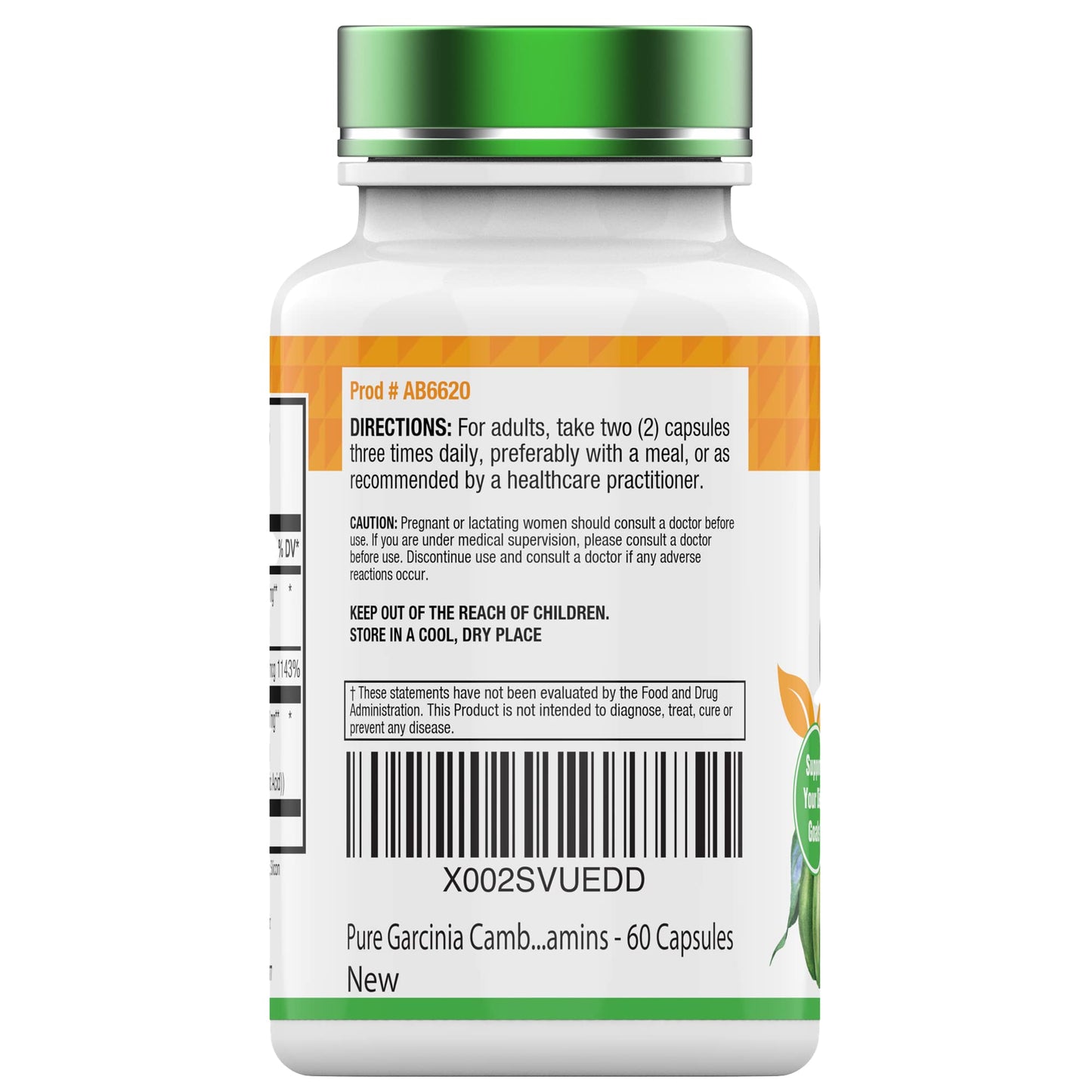 tnvitamins Garcinia Cambogia Extract Capsules with Chromium 1000 mg, 60 Count