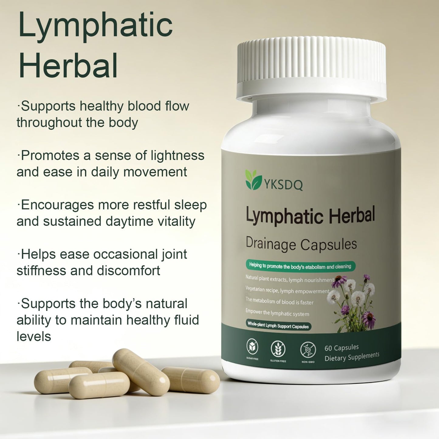 PKQLQ Lymph Drainage Capsule 1 Count