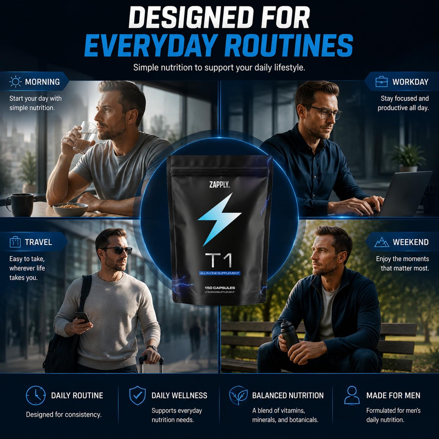ZAPPLY T1 Supplement Capsules 150