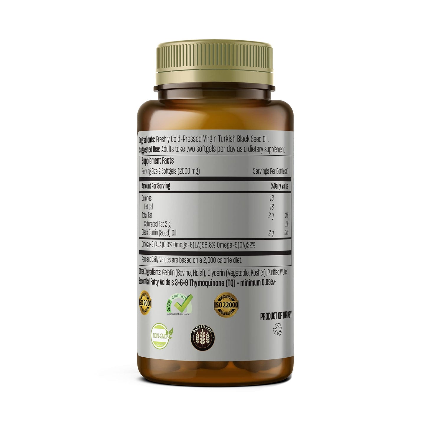 TALYA Black Seed Oil Capsule, 60 Count